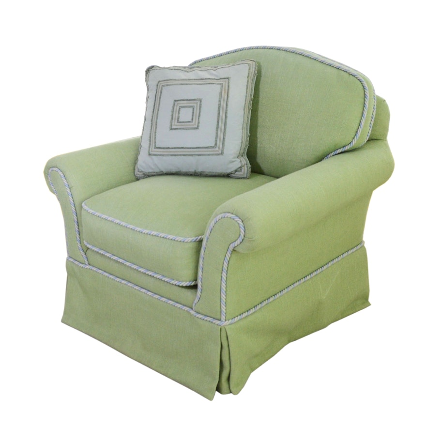 Custom-Upholstered Club Chair, Contemporary
