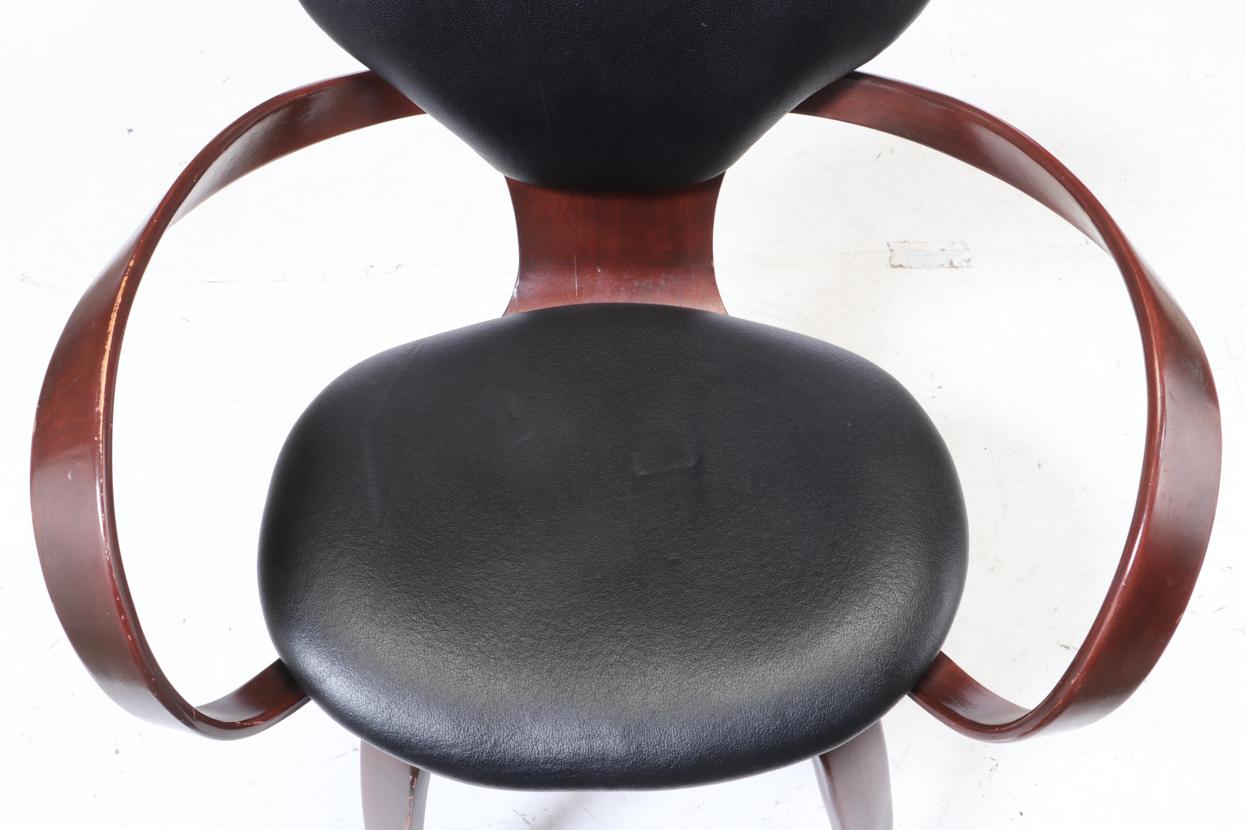 Paul Goldman for Levenger, Mid Century Modern Bentwood "Pretzel" Armchair