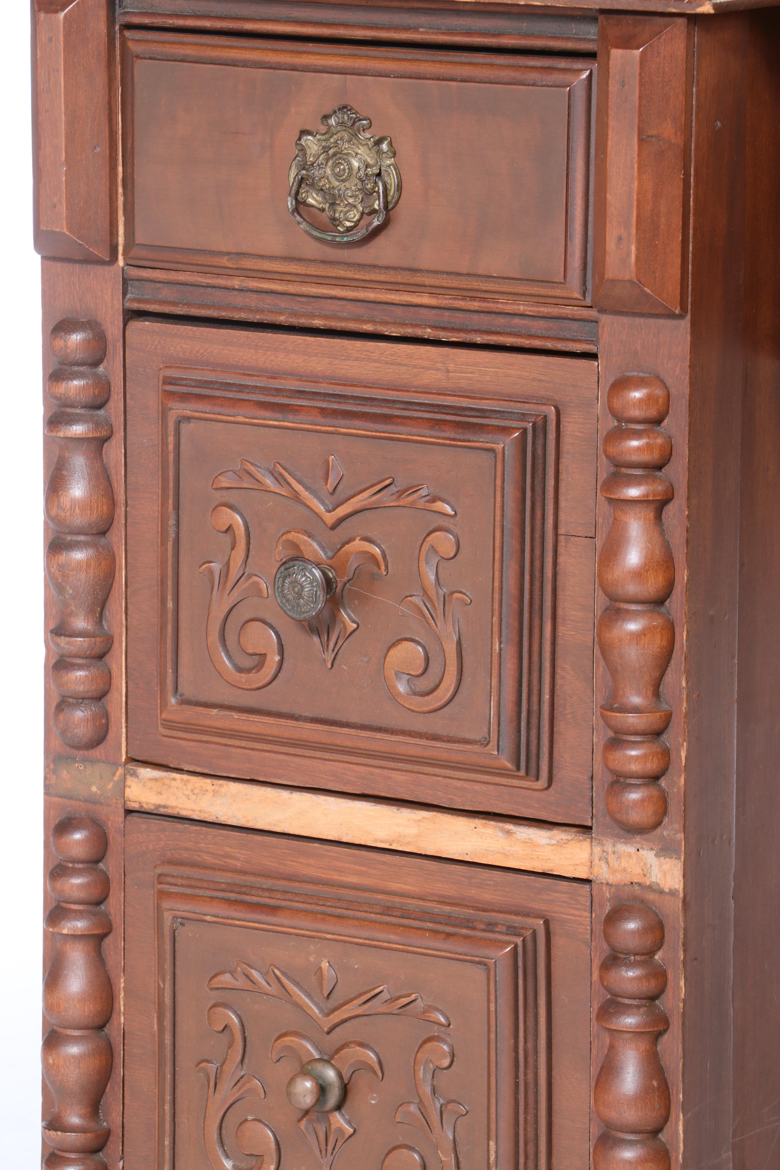 Baroque Style Vanity with Mirror, 1930s