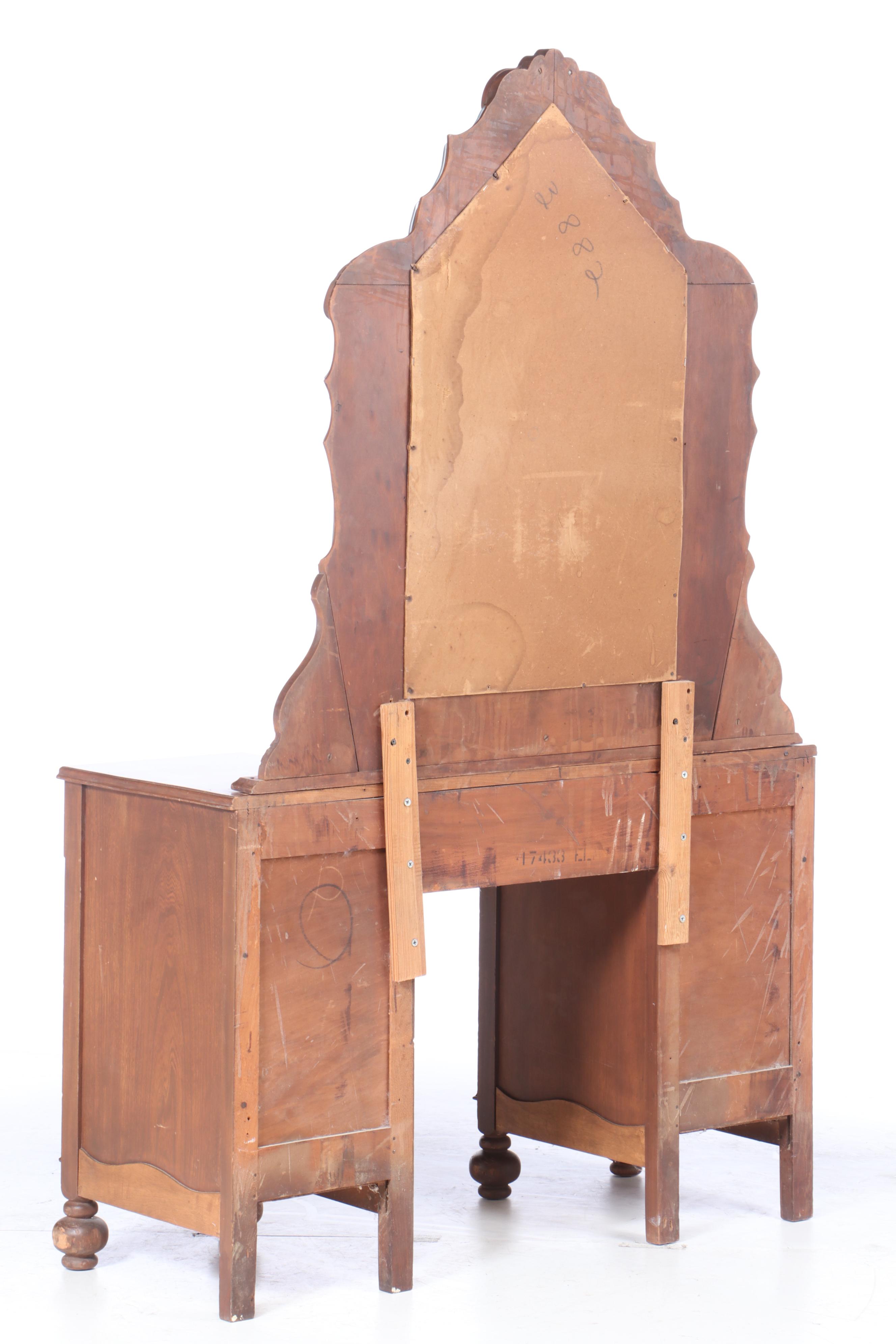 Baroque Style Vanity with Mirror, 1930s