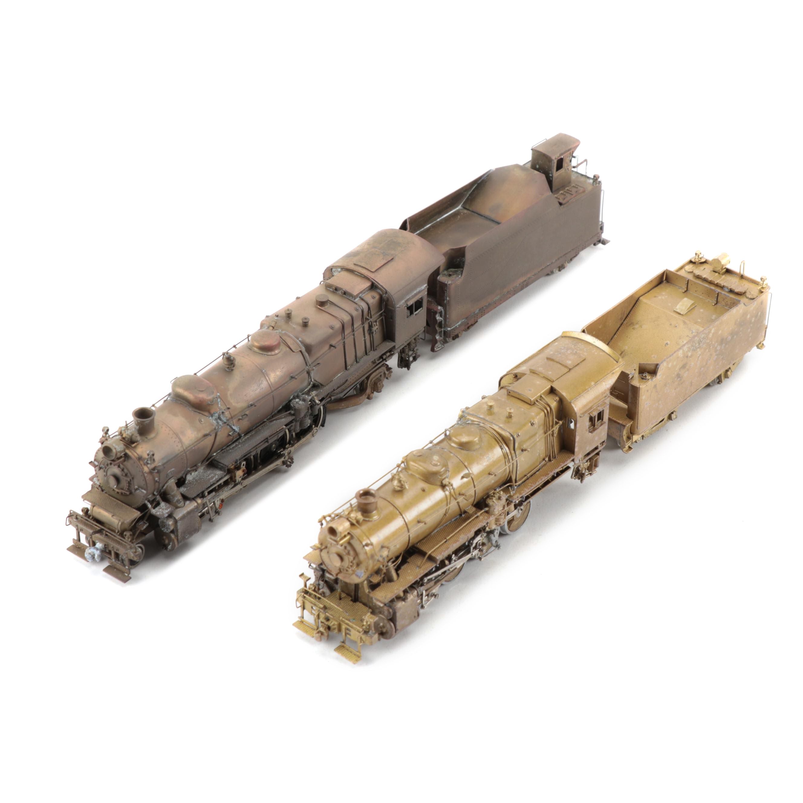 Japanese and Korean Brass HO Scale Steam Locomotives with Tenders