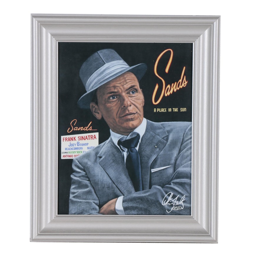 Chris Felix Offset Lithograph of Frank Sinatra