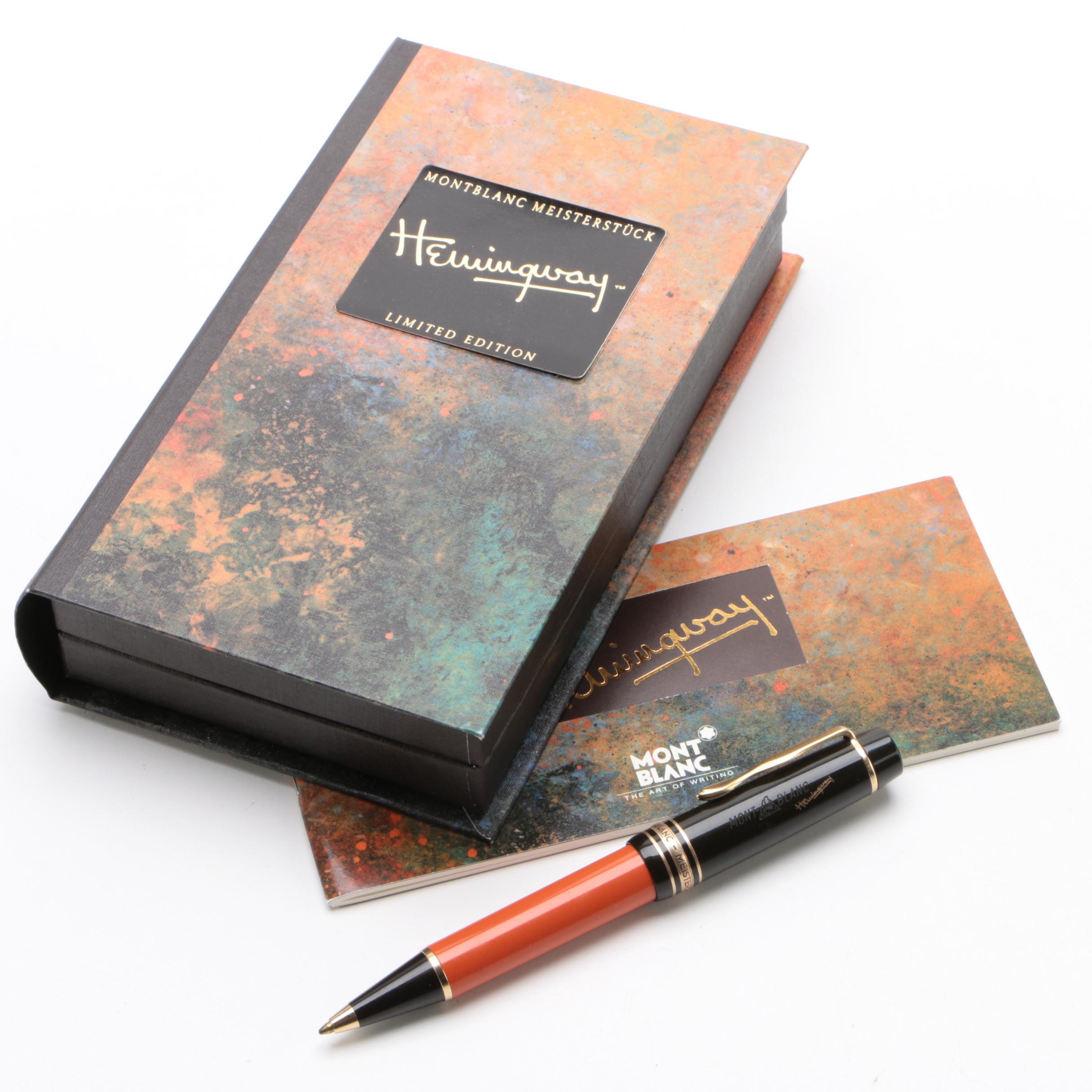 Montblanc "Hemingway" Limited Edition Ballpoint Pen With Original Box, 1992