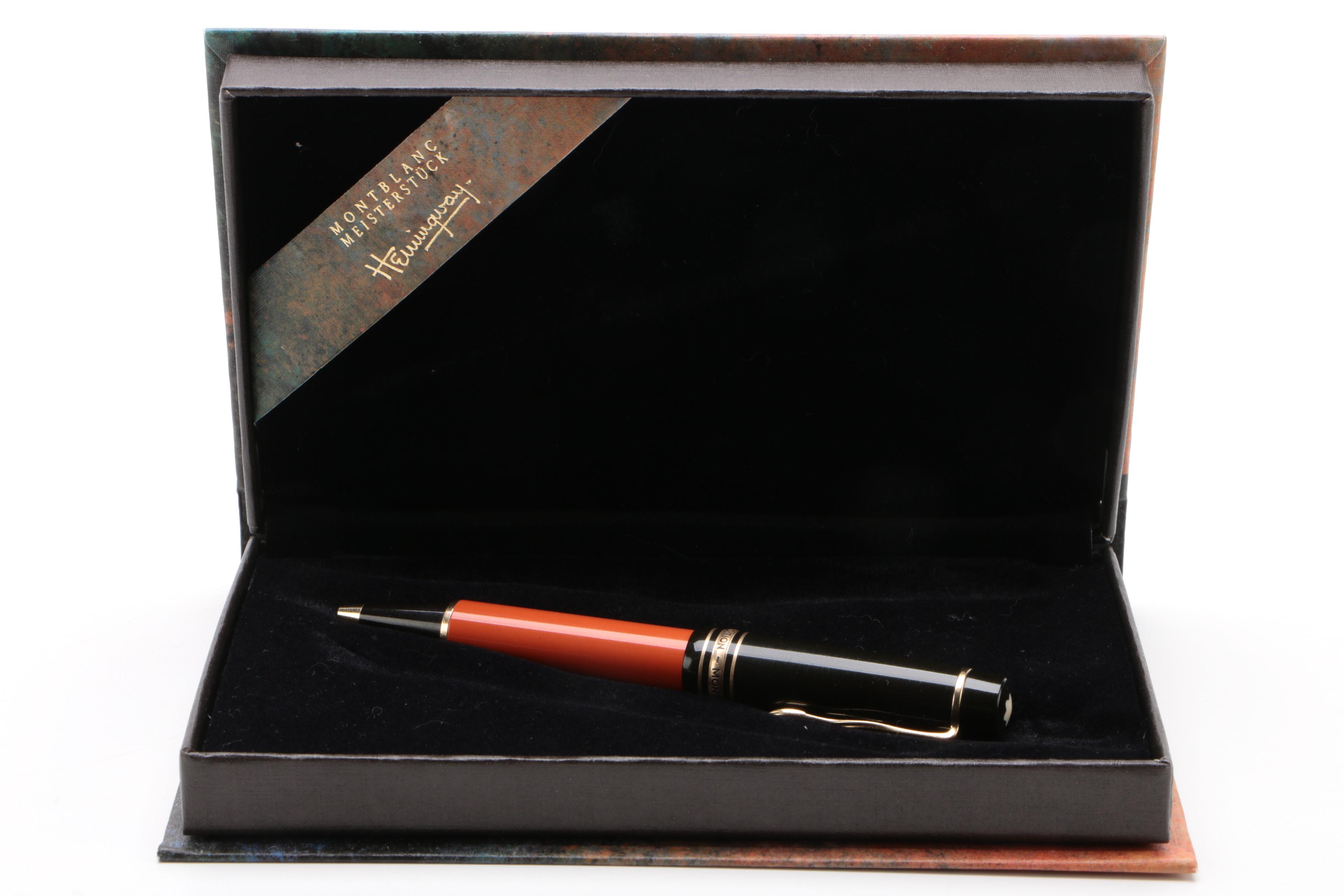 Montblanc "Hemingway" Limited Edition Ballpoint Pen With Original Box, 1992