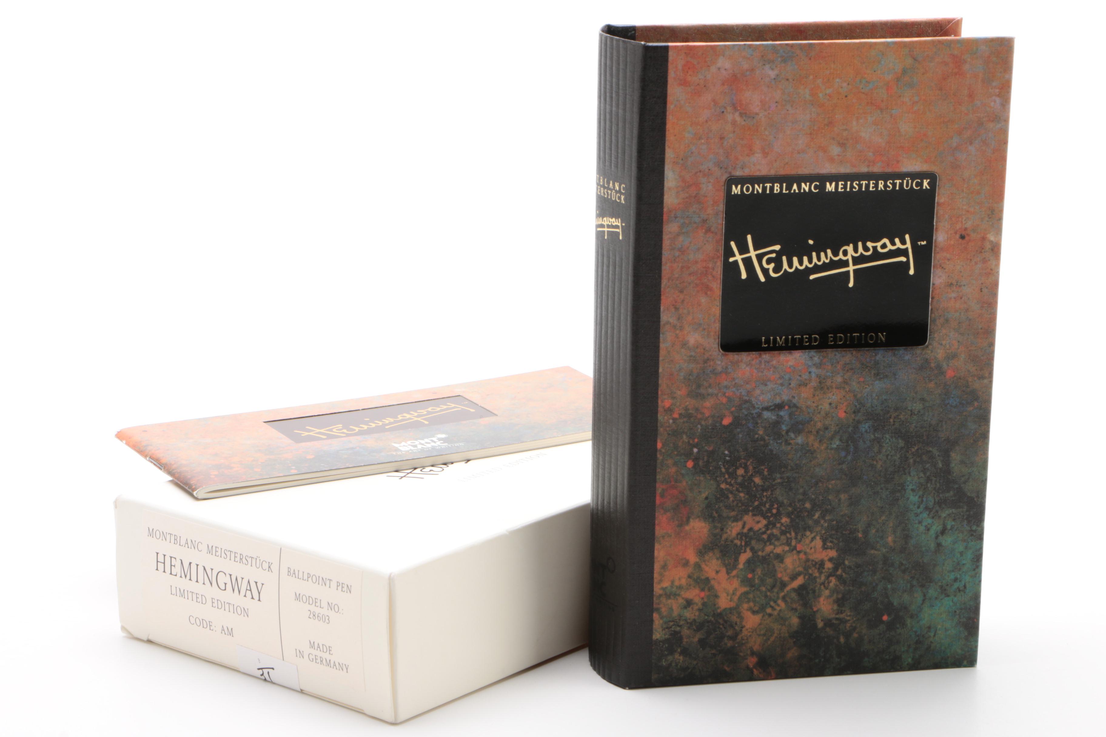 Montblanc "Hemingway" Limited Edition Ballpoint Pen With Original Box, 1992