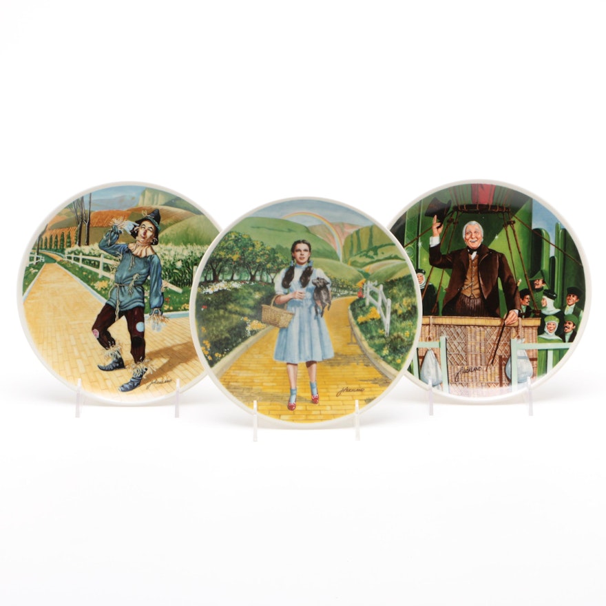 Knowles "Wizard of Oz" Collector Plates in Original Packaging, 1977