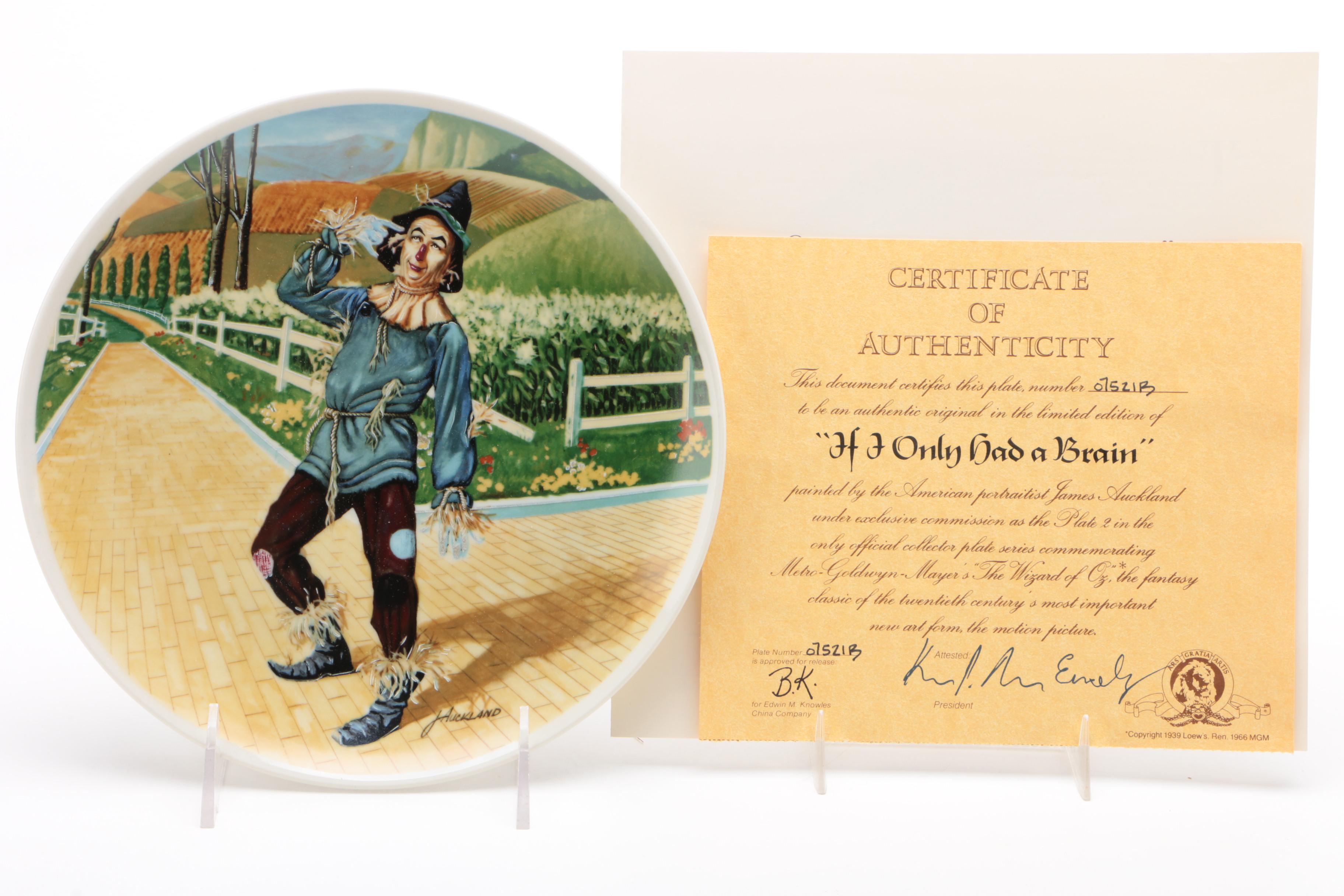 Knowles "Wizard of Oz" Collector Plates in Original Packaging, 1977