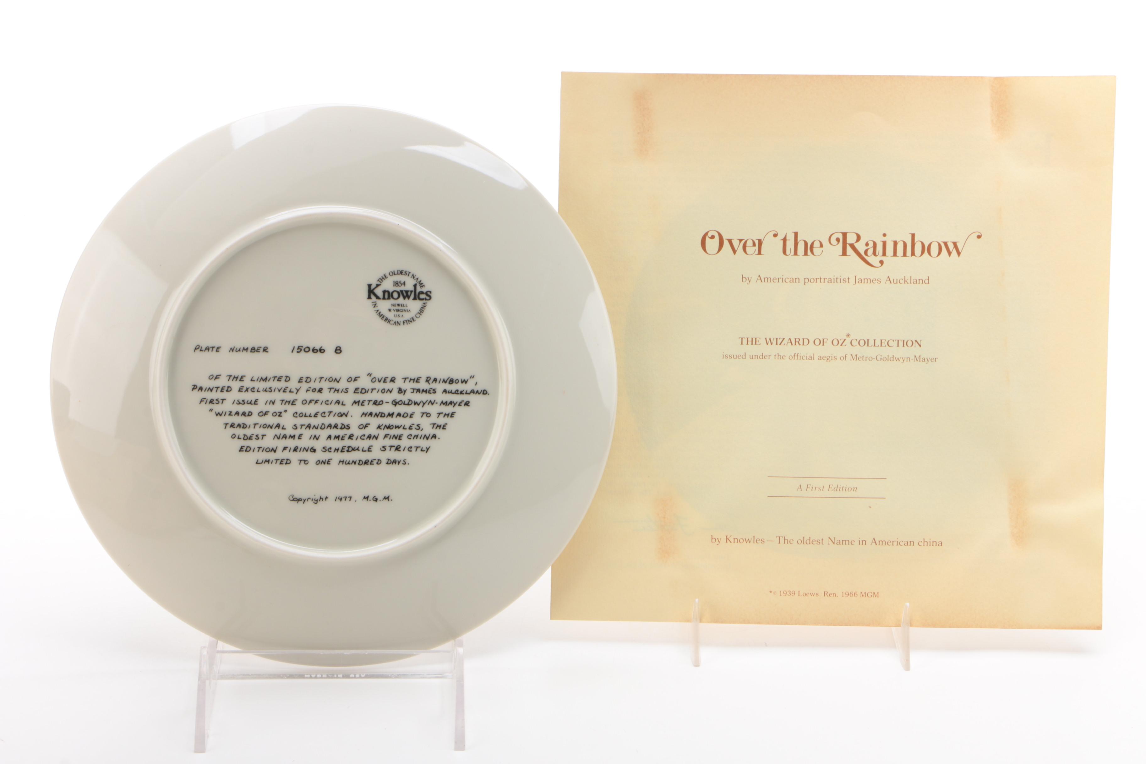 Knowles "Wizard of Oz" Collector Plates in Original Packaging, 1977