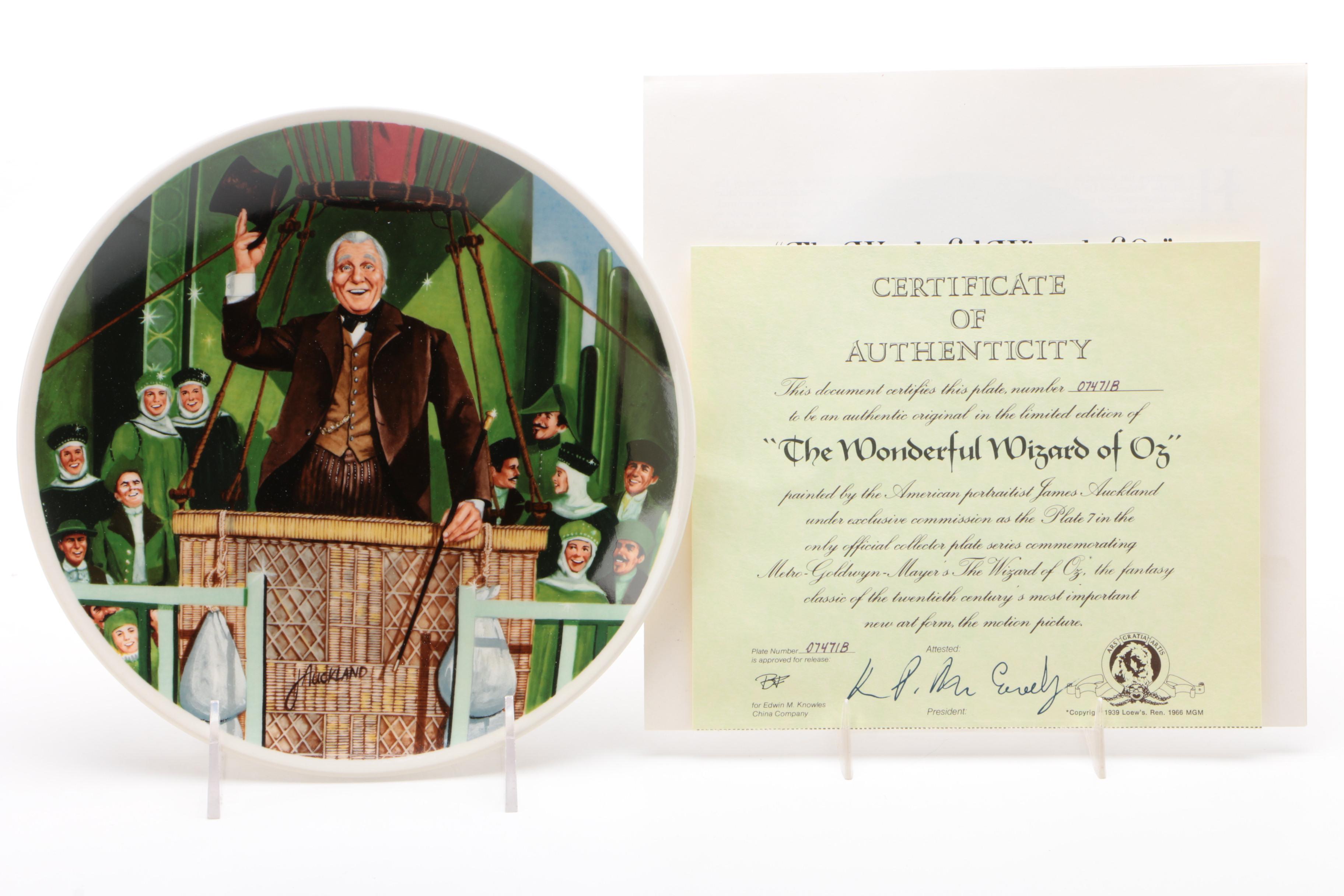 Knowles "Wizard of Oz" Collector Plates in Original Packaging, 1977