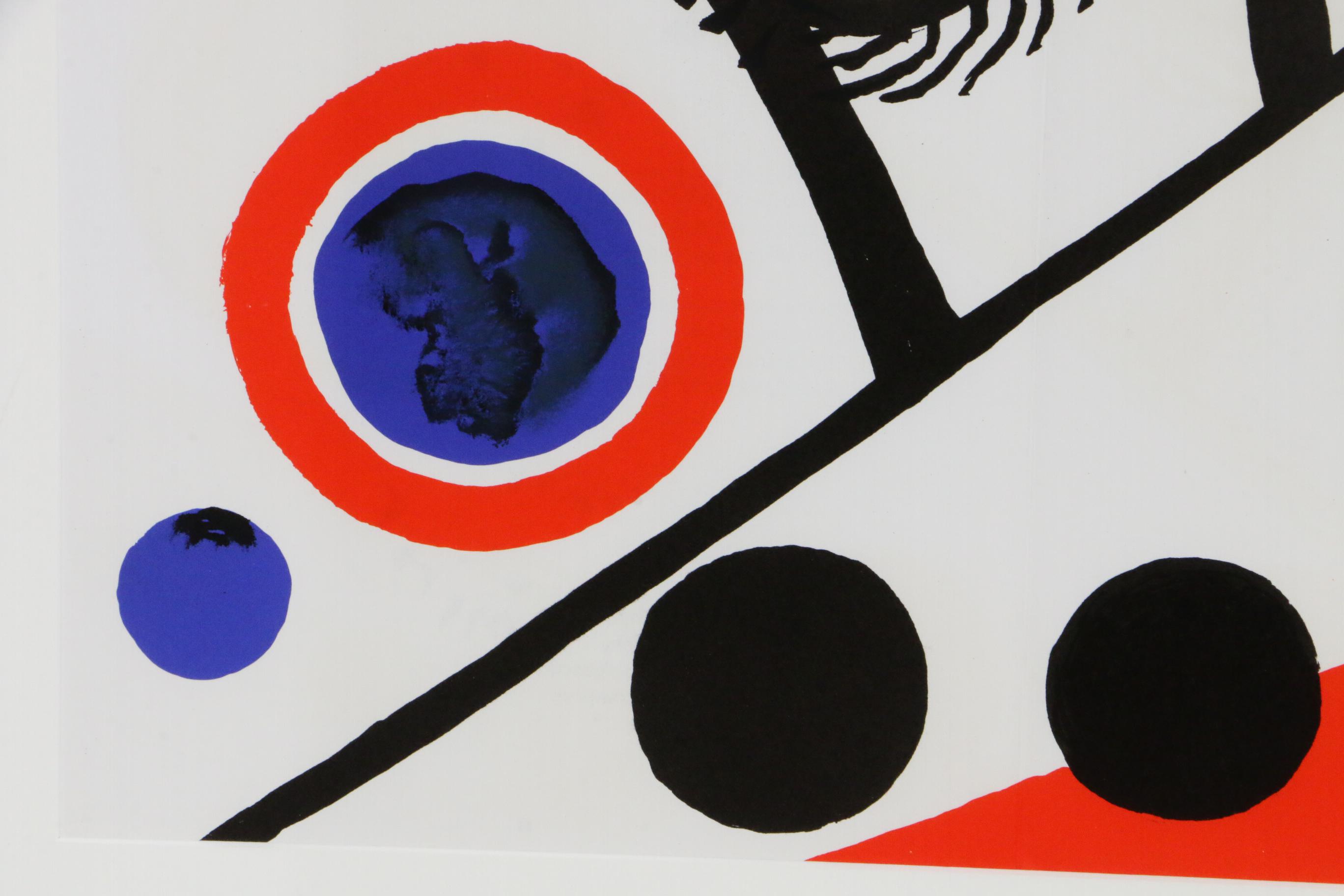 Alexander Calder Double-Page Color Lithograph for "Derrière le Miroir," 1976