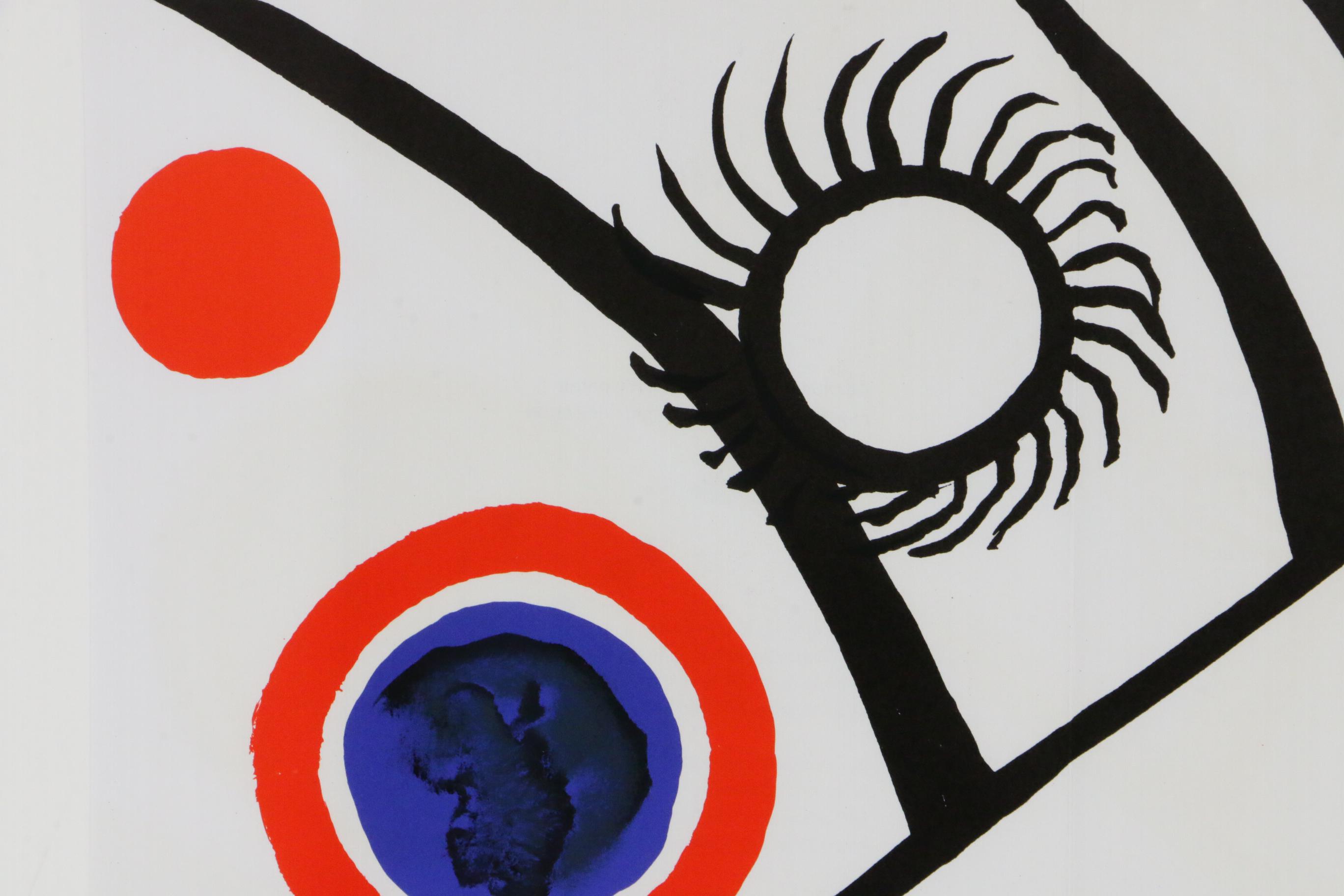 Alexander Calder Double-Page Color Lithograph for "Derrière le Miroir," 1976