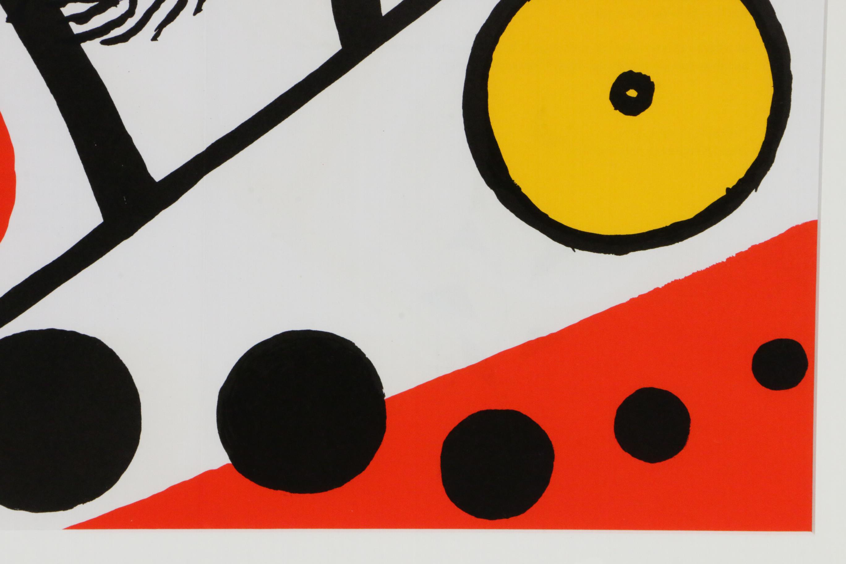Alexander Calder Double-Page Color Lithograph for "Derrière le Miroir," 1976