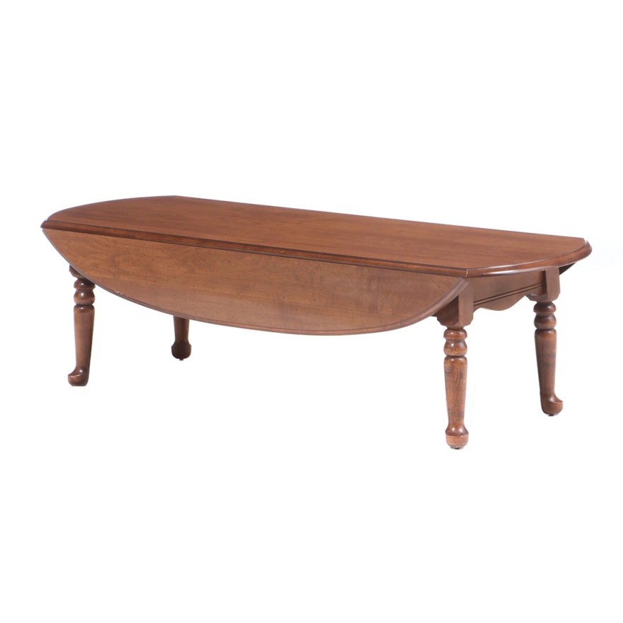 American Colonial Style Maple Dropleaf Coffee Table, circa 1960