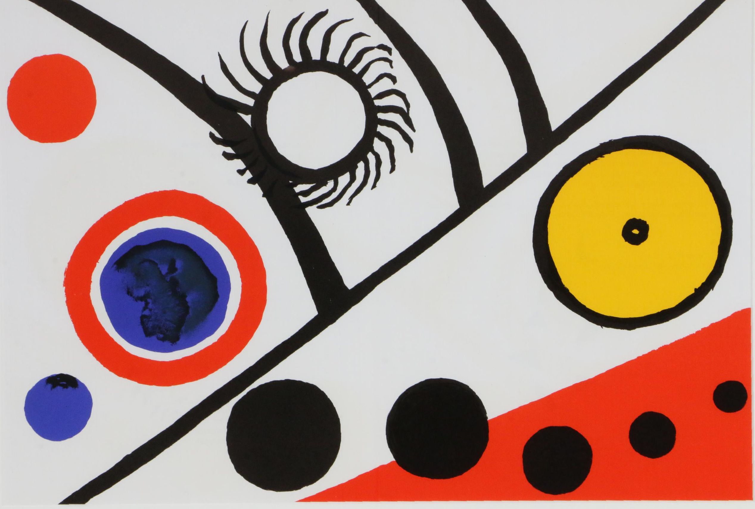Alexander Calder Double-Page Color Lithograph for "Derrière le Miroir," 1976
