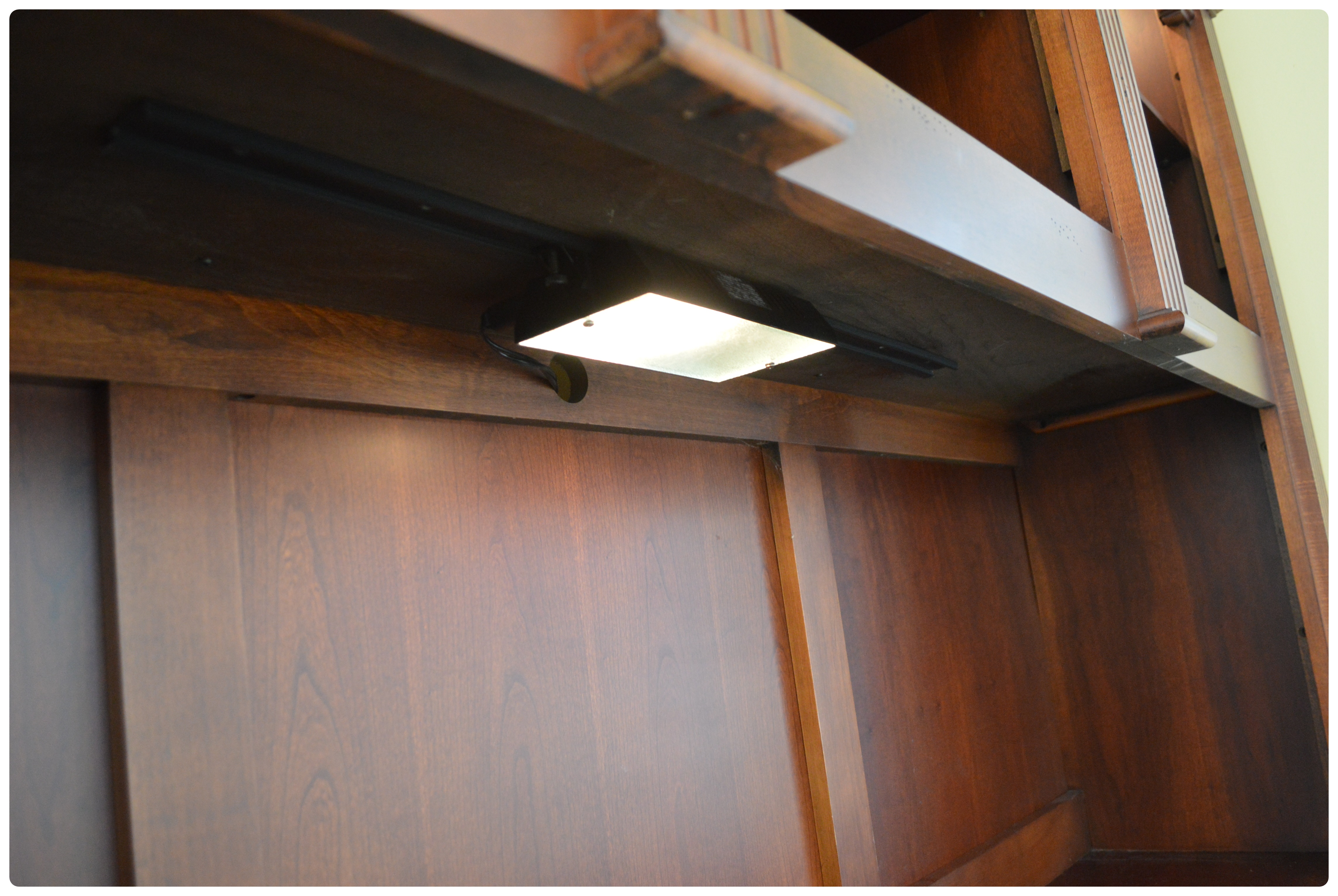 Hooker Mahogany Computer Desk with Bookcase Hutch, Contemporary