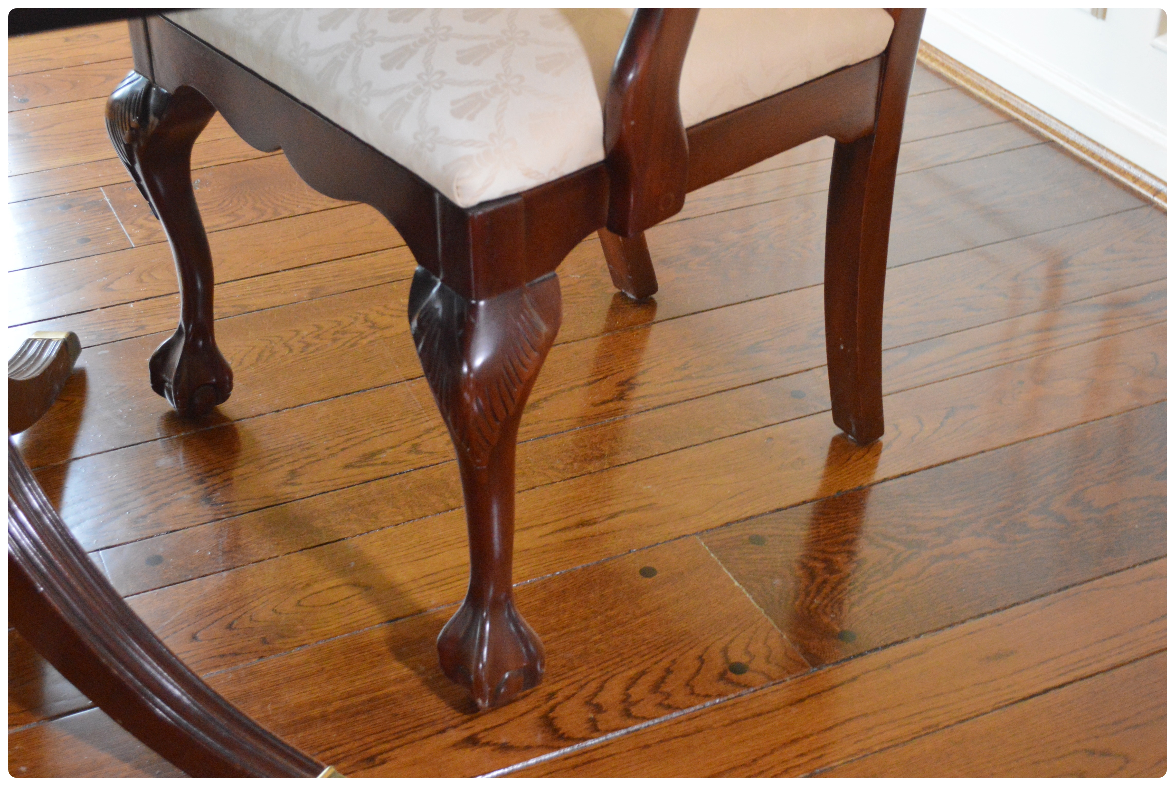 Duncan Phyfe Style Dining Table and Statesville Chair Co. Mahogany Chairs