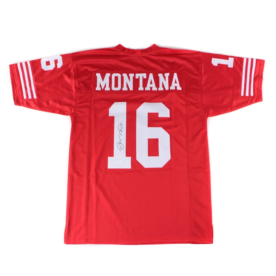 Joe Montana Signed San Francisco 49ers Replica Jersey  COA