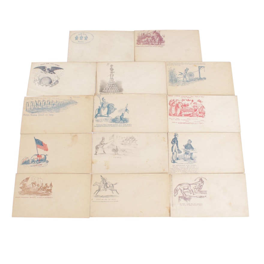 United States Patriotic Postal Covers, Mid 19th Century