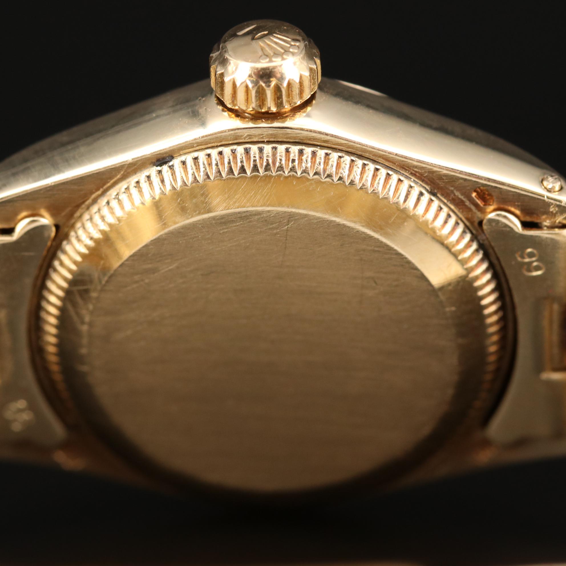 14K Gold Rolex Oyster Perpetual Automatic Watch, 1981