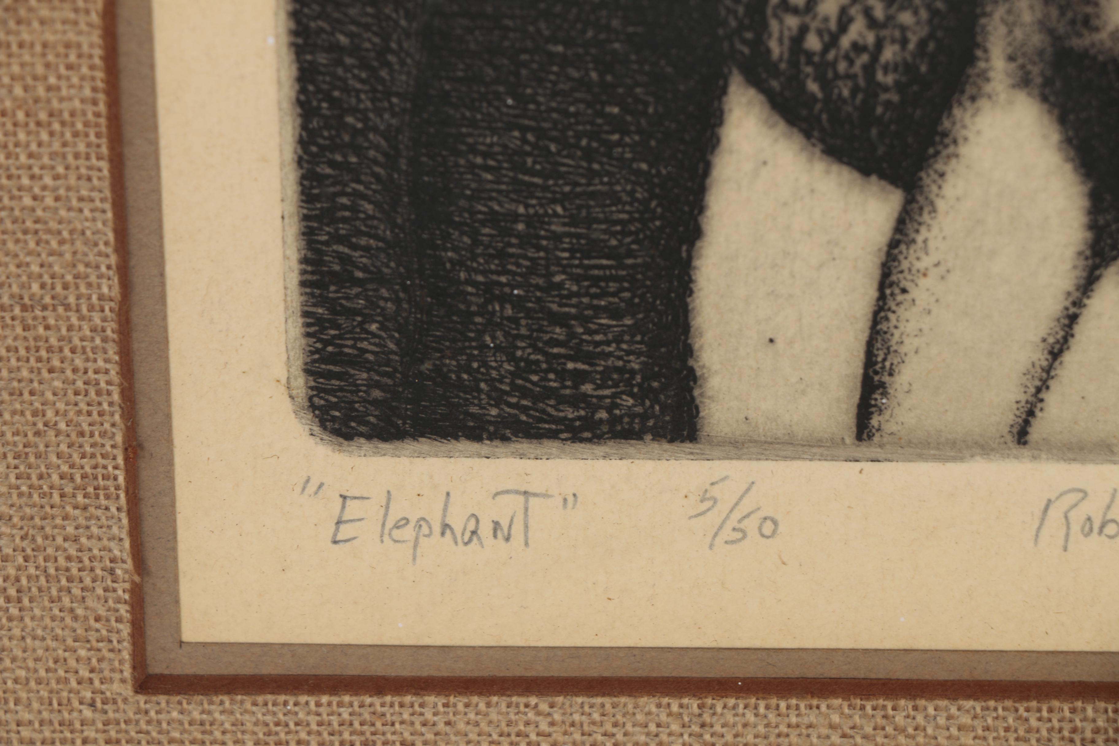Robert R. Malone Etchings of Female Nudes Posed with Animals