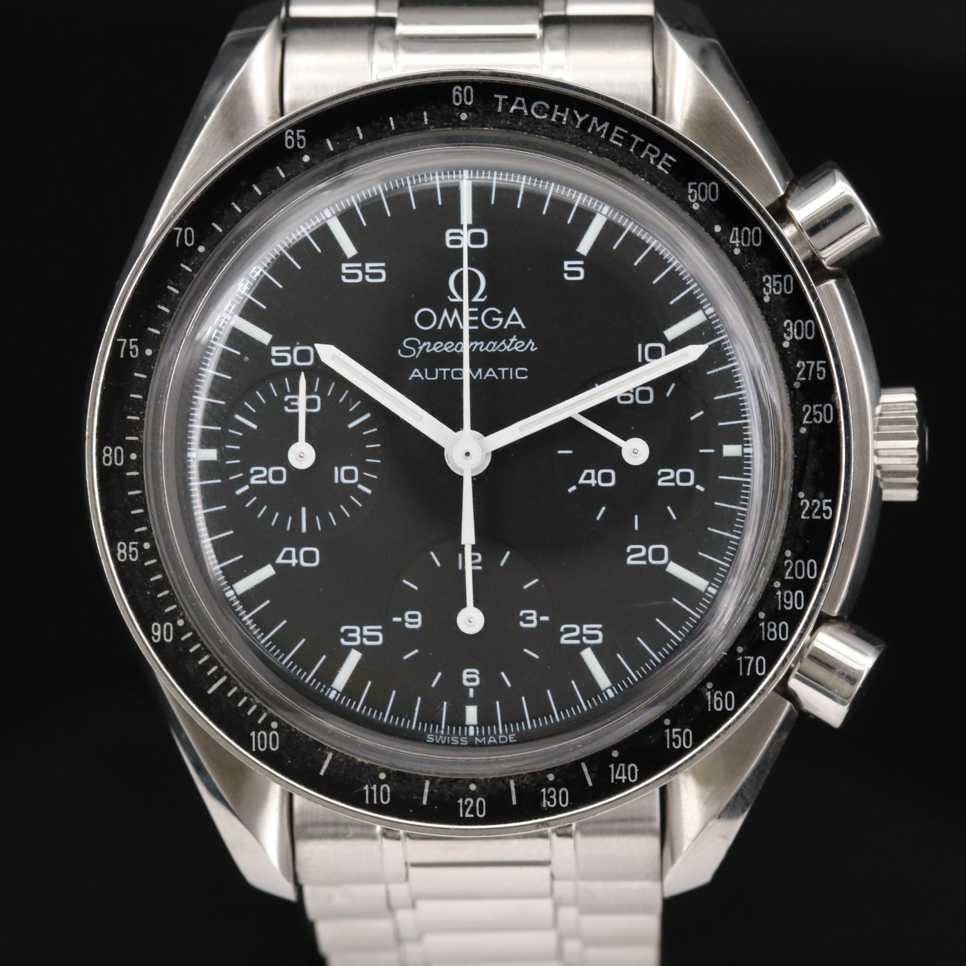 Omega Speedmaster Reduced Stainless Steel Automatic Watch