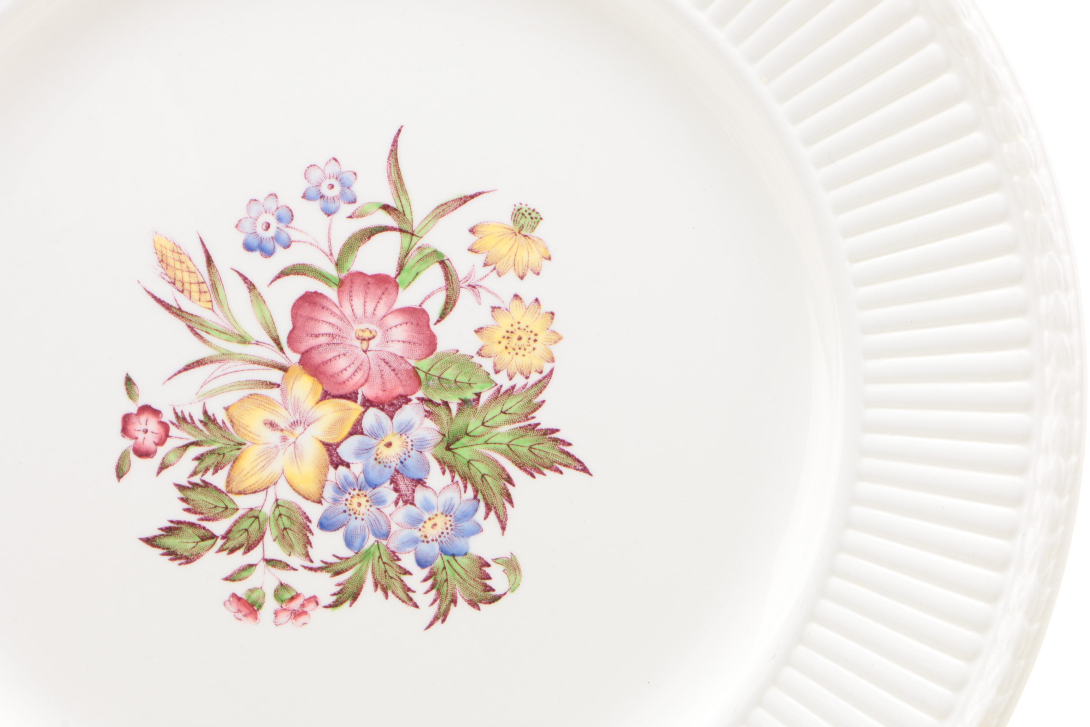 Wedgwood "Cavalier Meadow" Earthenware Dinnerware, Mid-20th Century