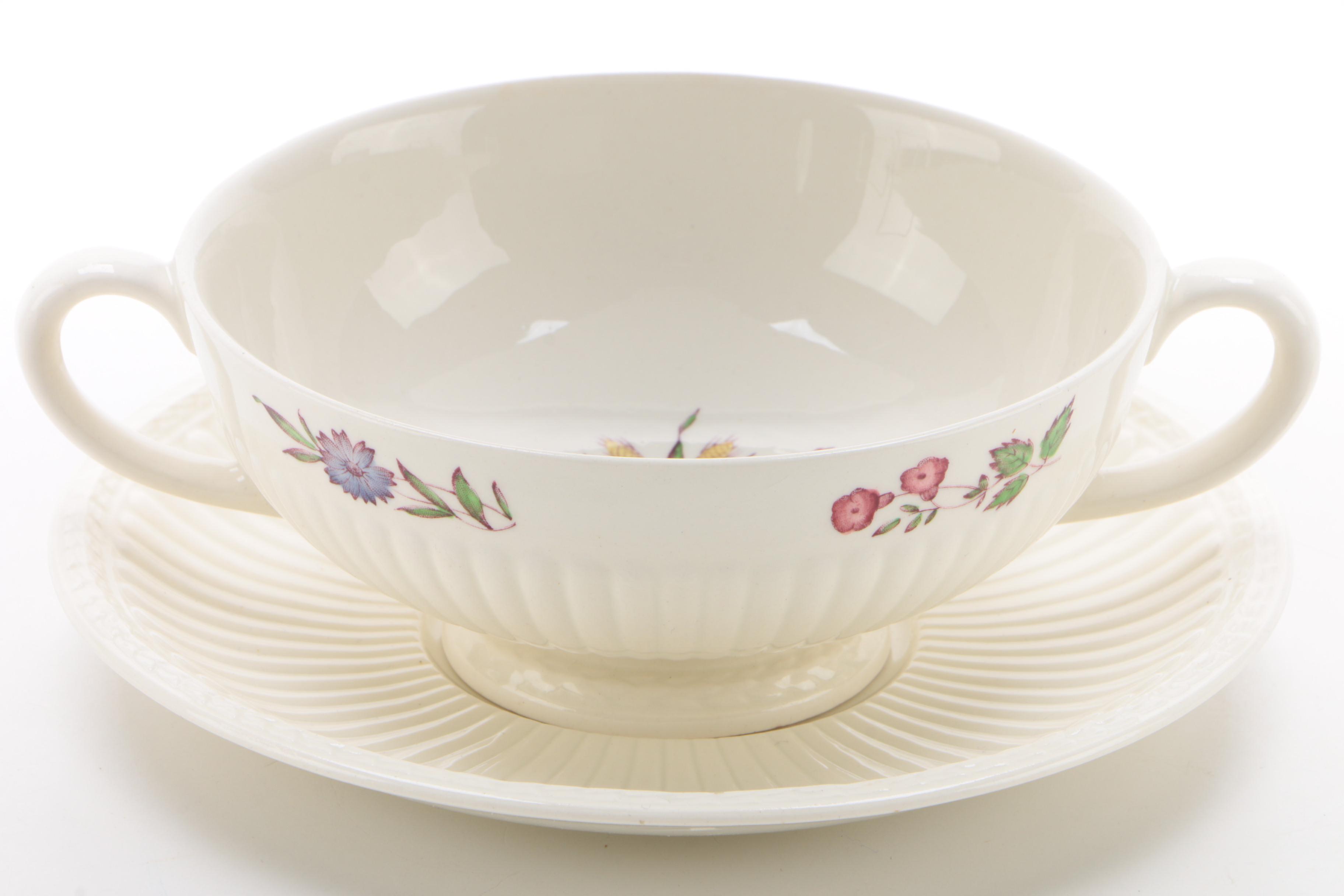 Wedgwood "Cavalier Meadow" Earthenware Dinnerware, Mid-20th Century