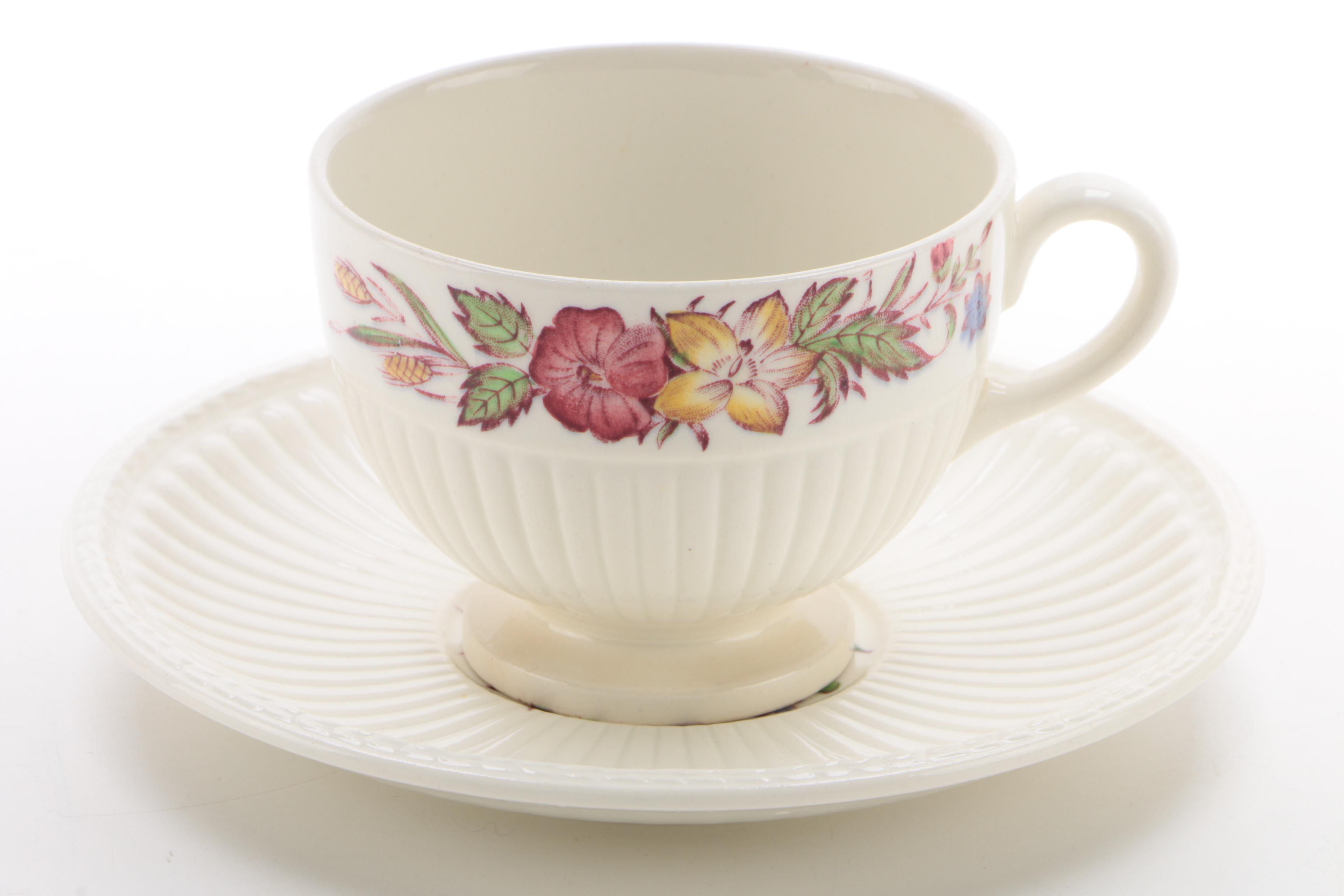 Wedgwood "Cavalier Meadow" Earthenware Dinnerware, Mid-20th Century