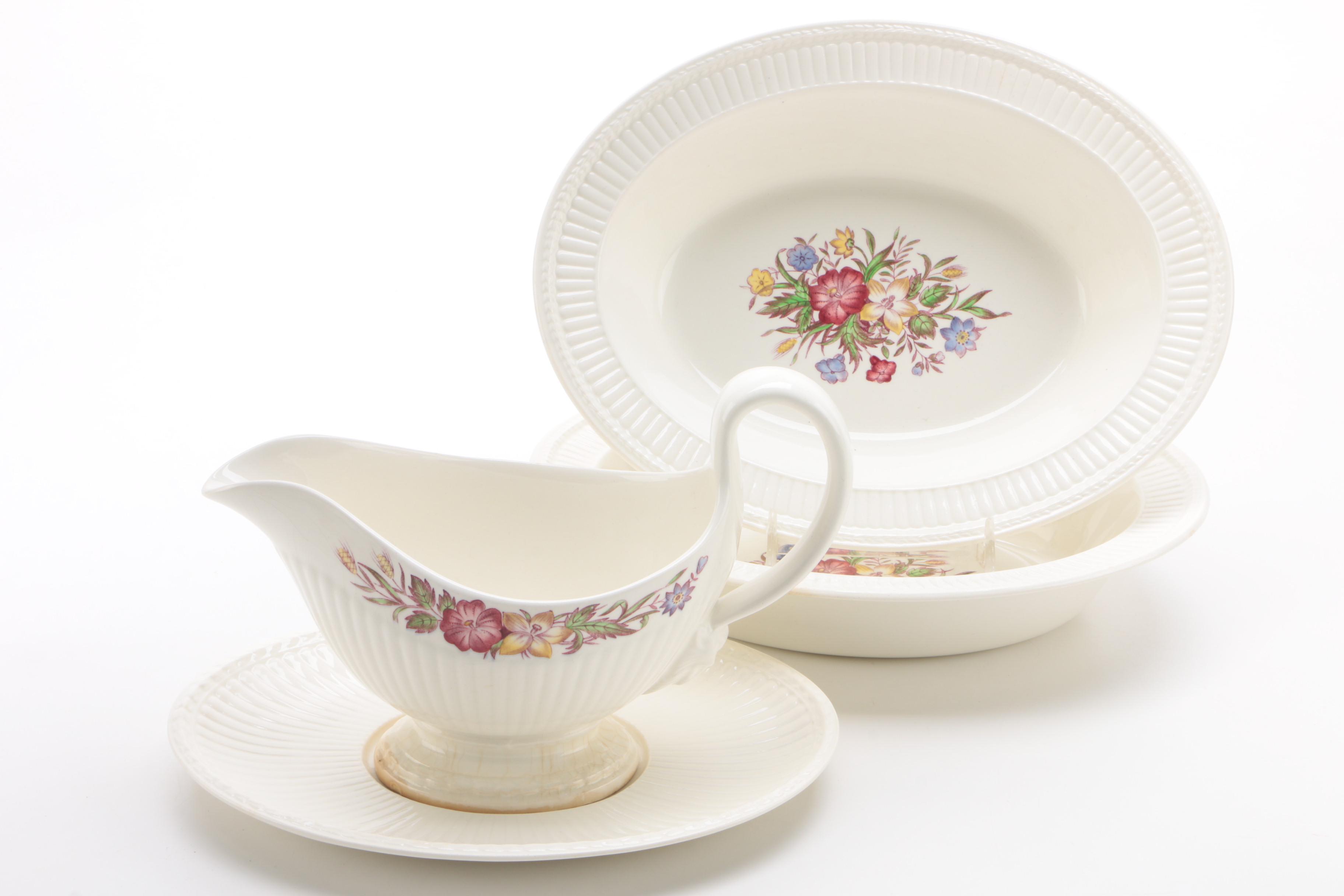 Wedgwood "Cavalier Meadow" Earthenware Dinnerware, Mid-20th Century