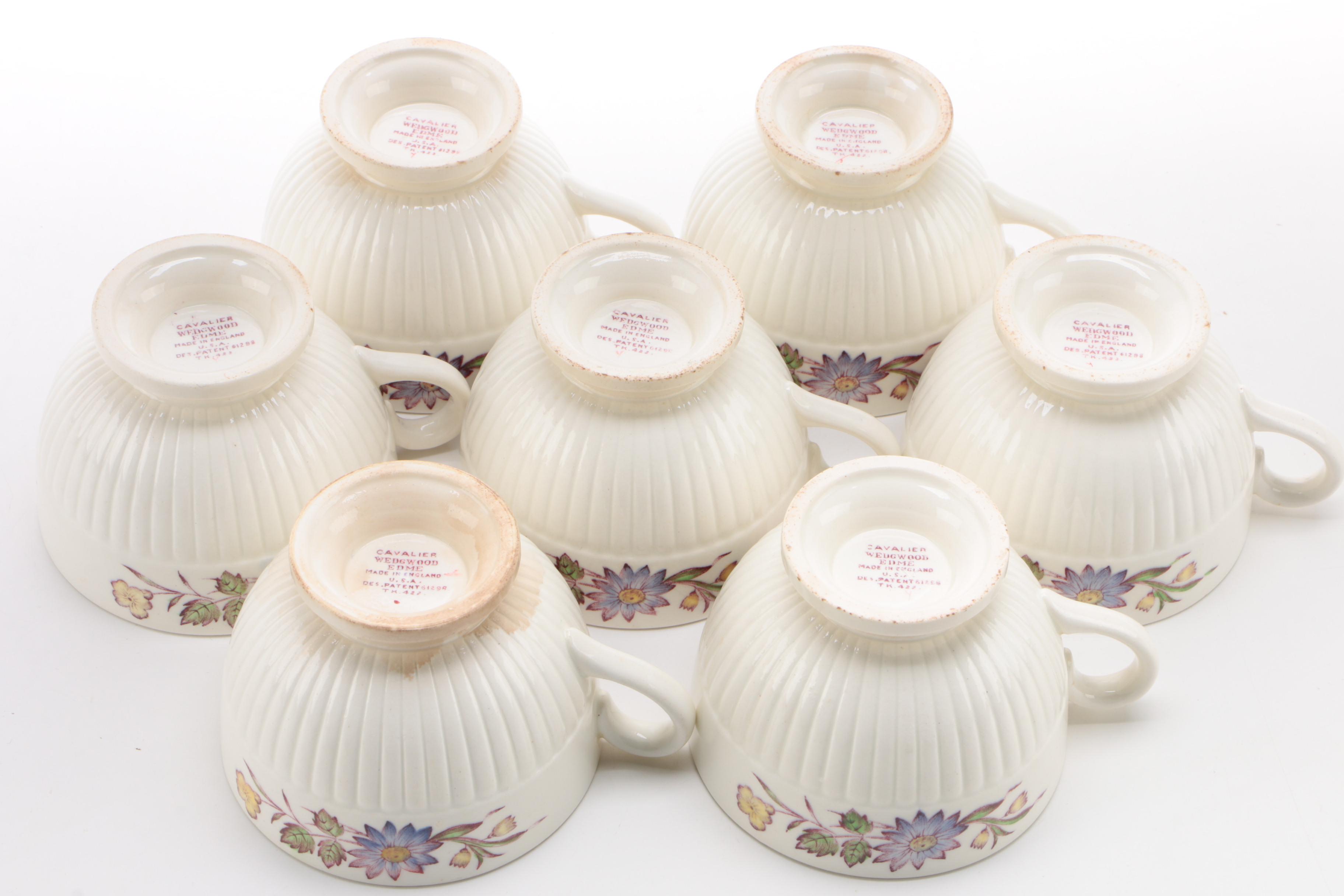 Wedgwood "Cavalier Meadow" Earthenware Dinnerware, Mid-20th Century