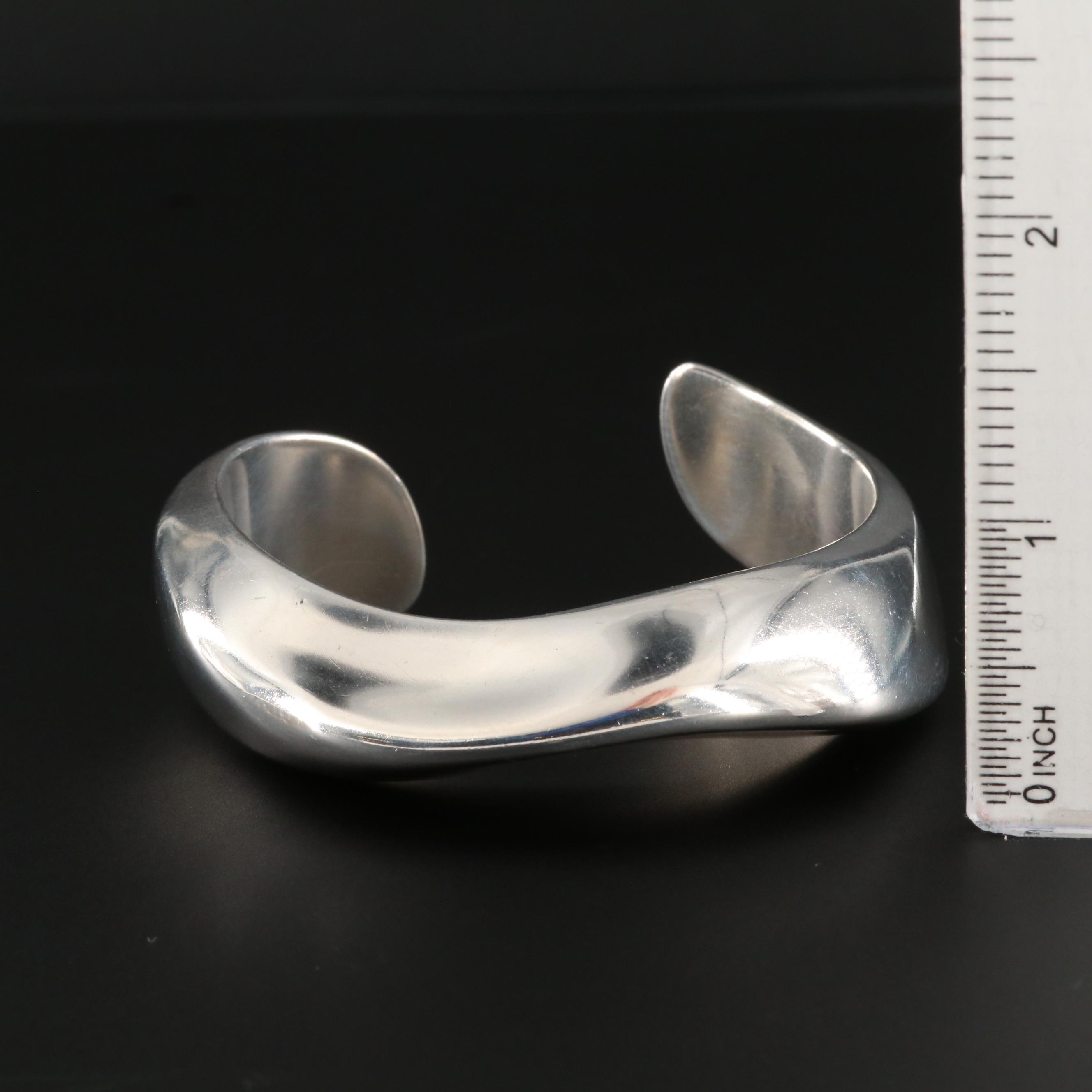 Elsa Peretti for Tiffany & Co. Sterling Silver Swirl Cuff Bracelet