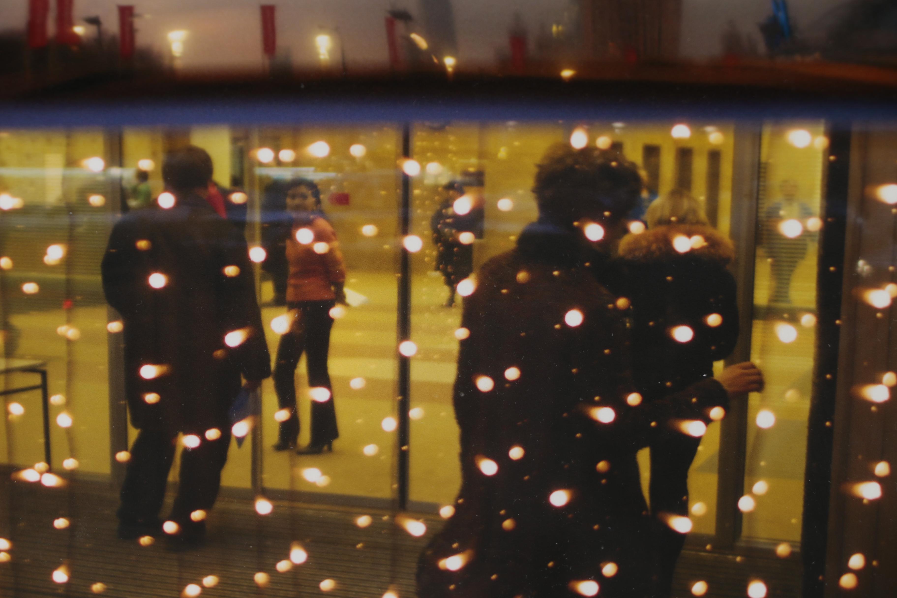 Donald Weber Photograph "Drunken Bride (In Moscow) Christmas Lights"