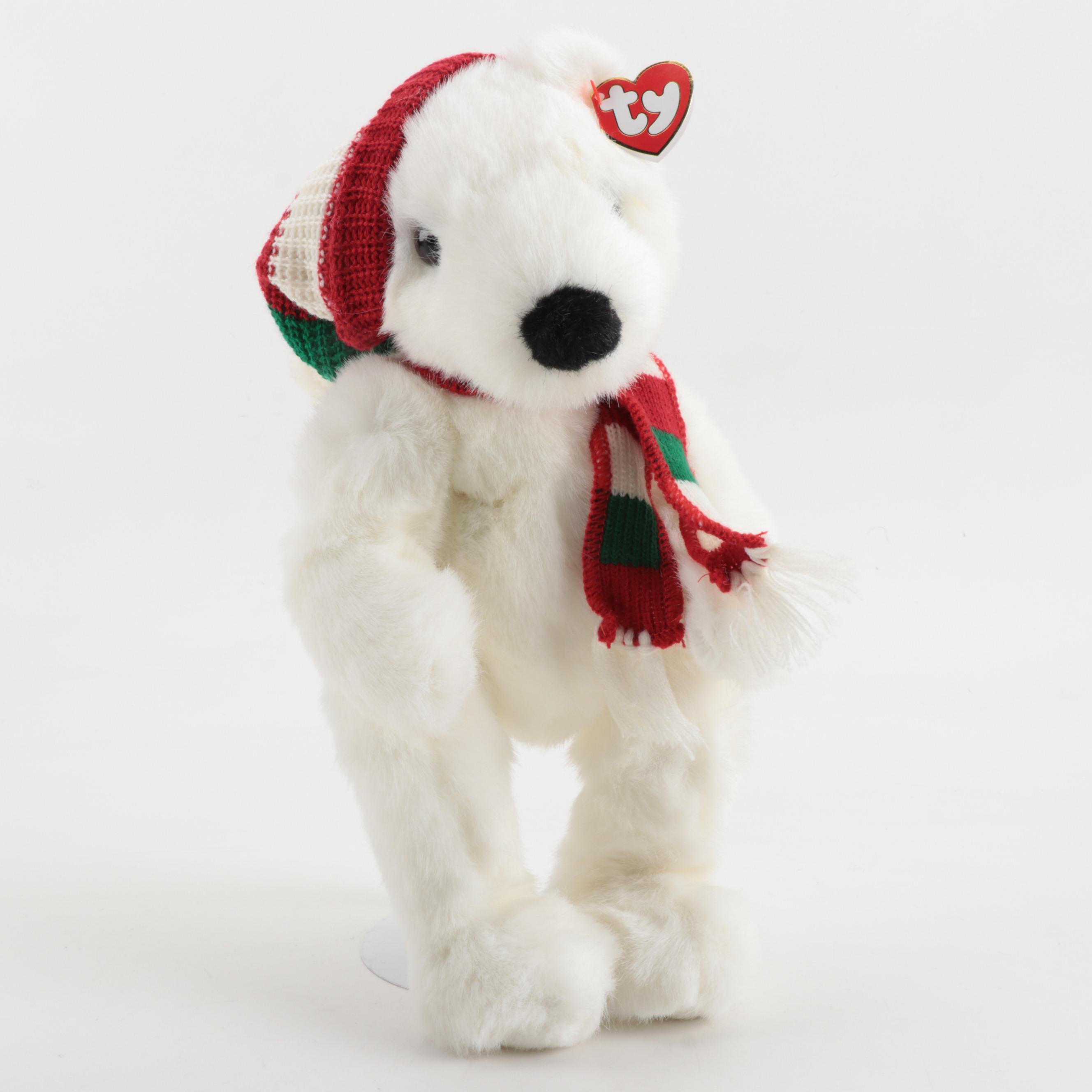 Ty Beanie Buddy "Holiday Bear" Plush Bears with Tags, 1997