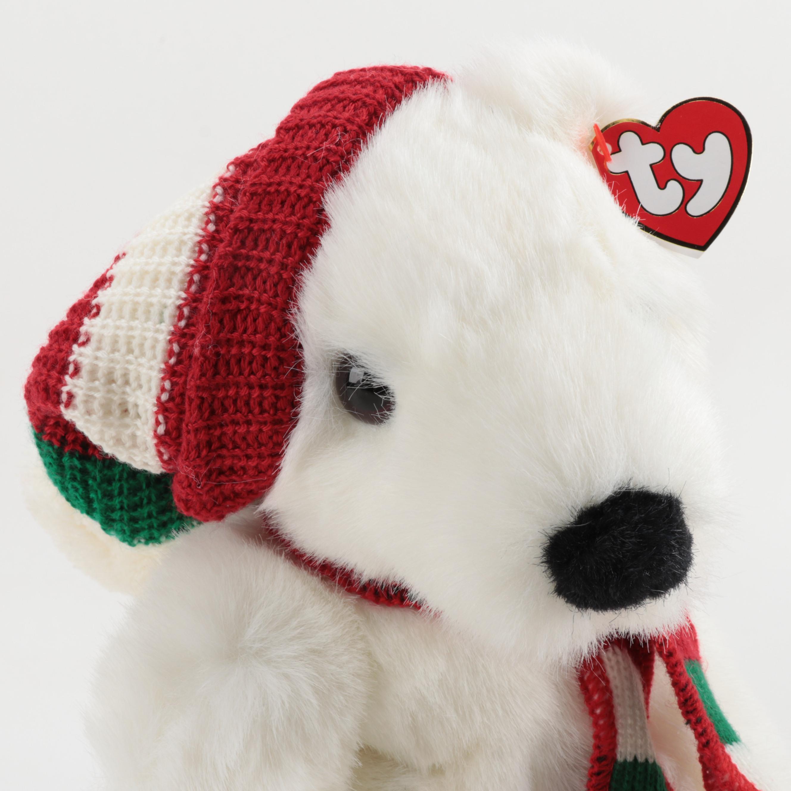 Ty Beanie Buddy "Holiday Bear" Plush Bears with Tags, 1997
