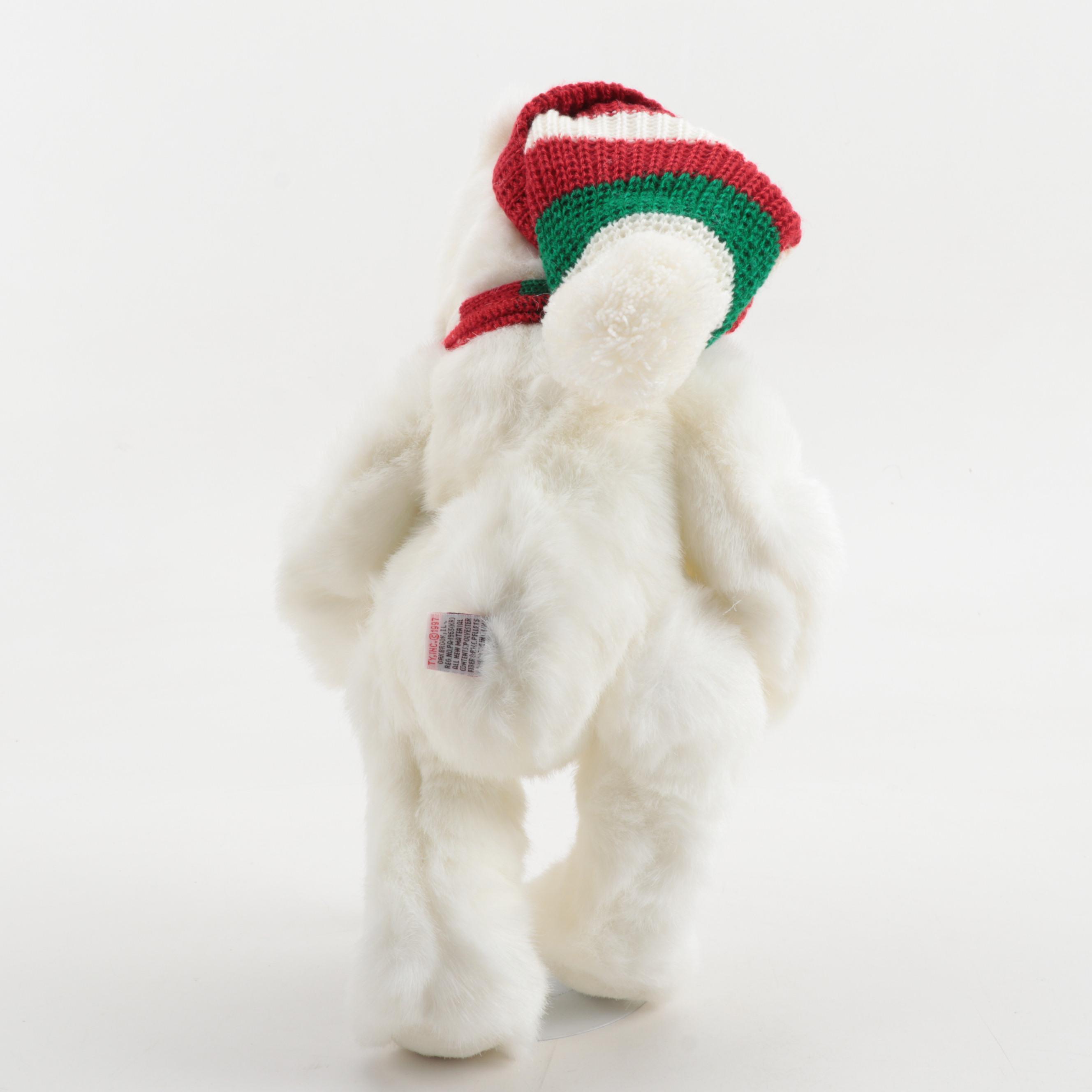 Ty Beanie Buddy "Holiday Bear" Plush Bears with Tags, 1997