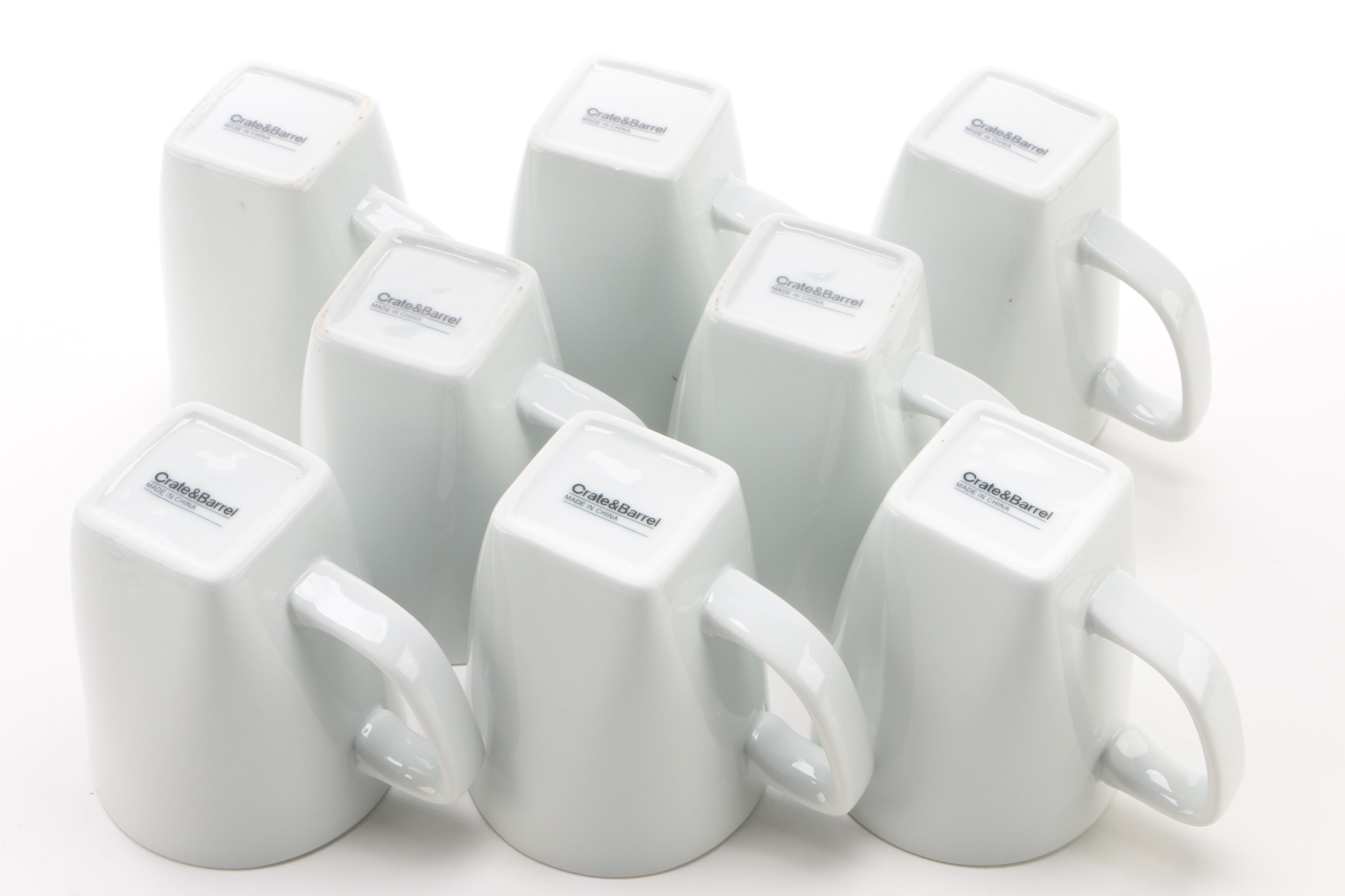 Crate and Barrel White Dinnerware