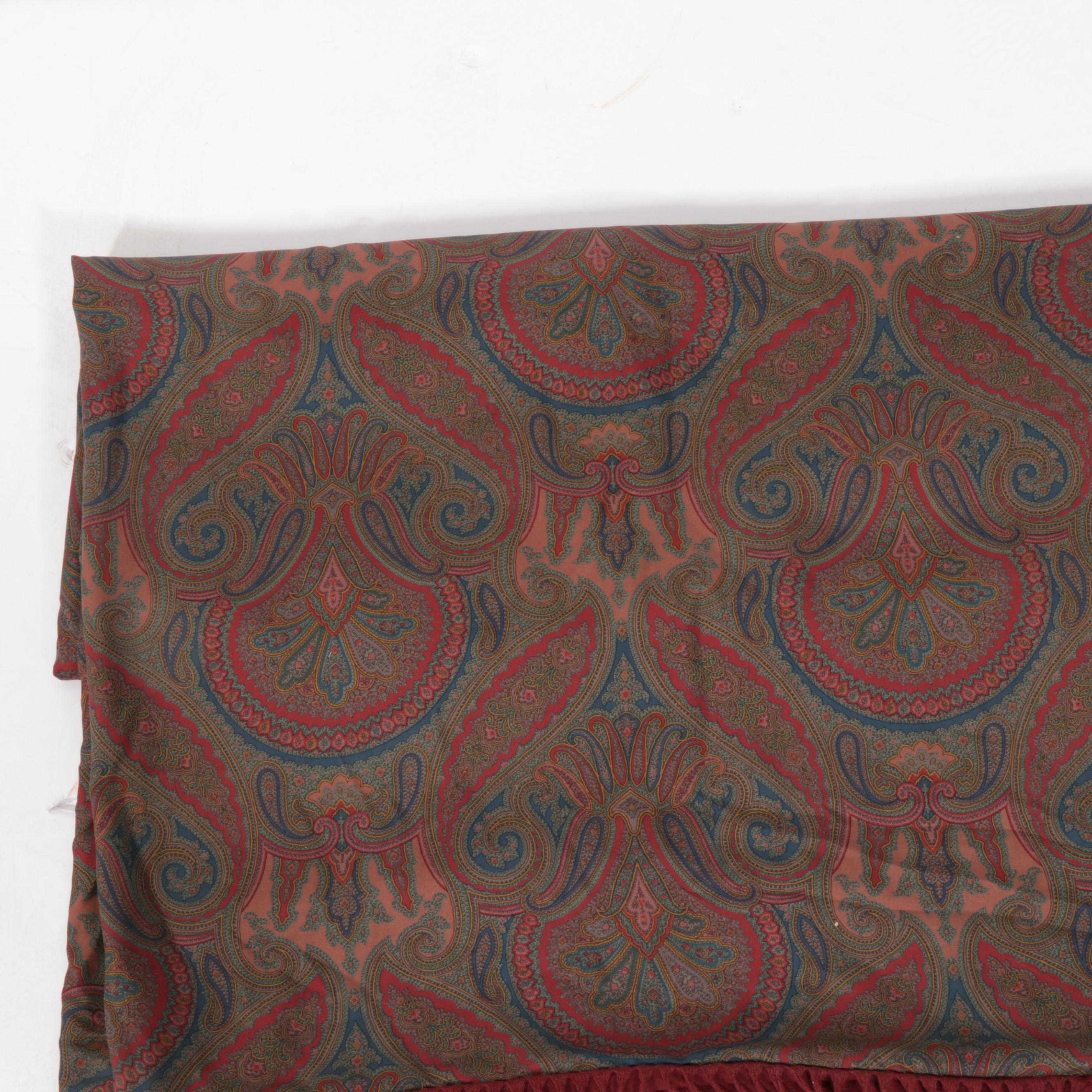 Etro Italian Silk Throw Blanket