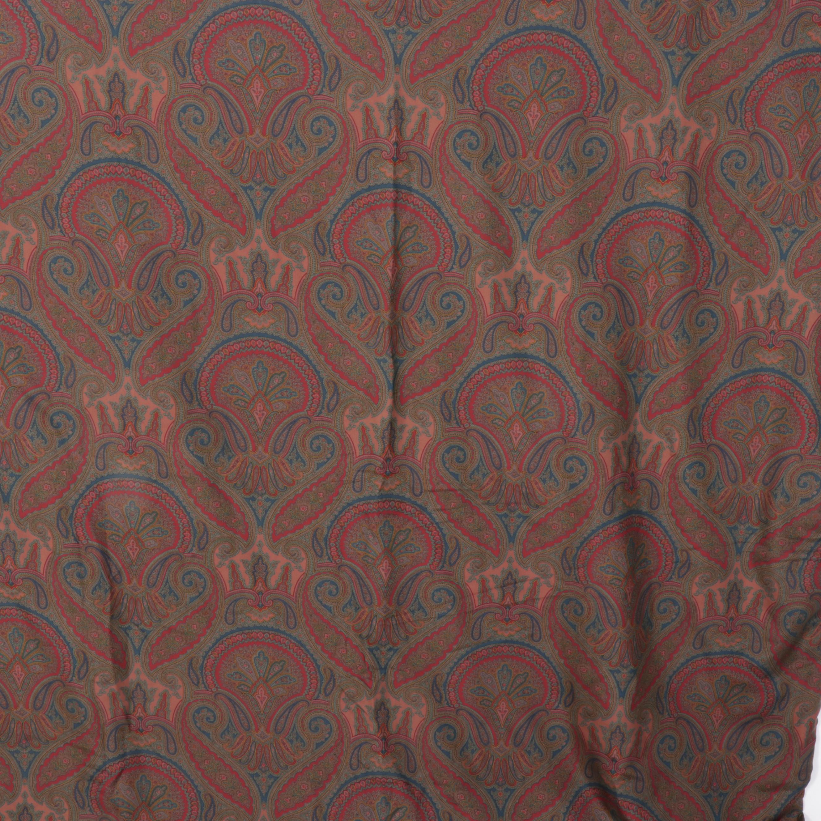 Etro Italian Silk Throw Blanket