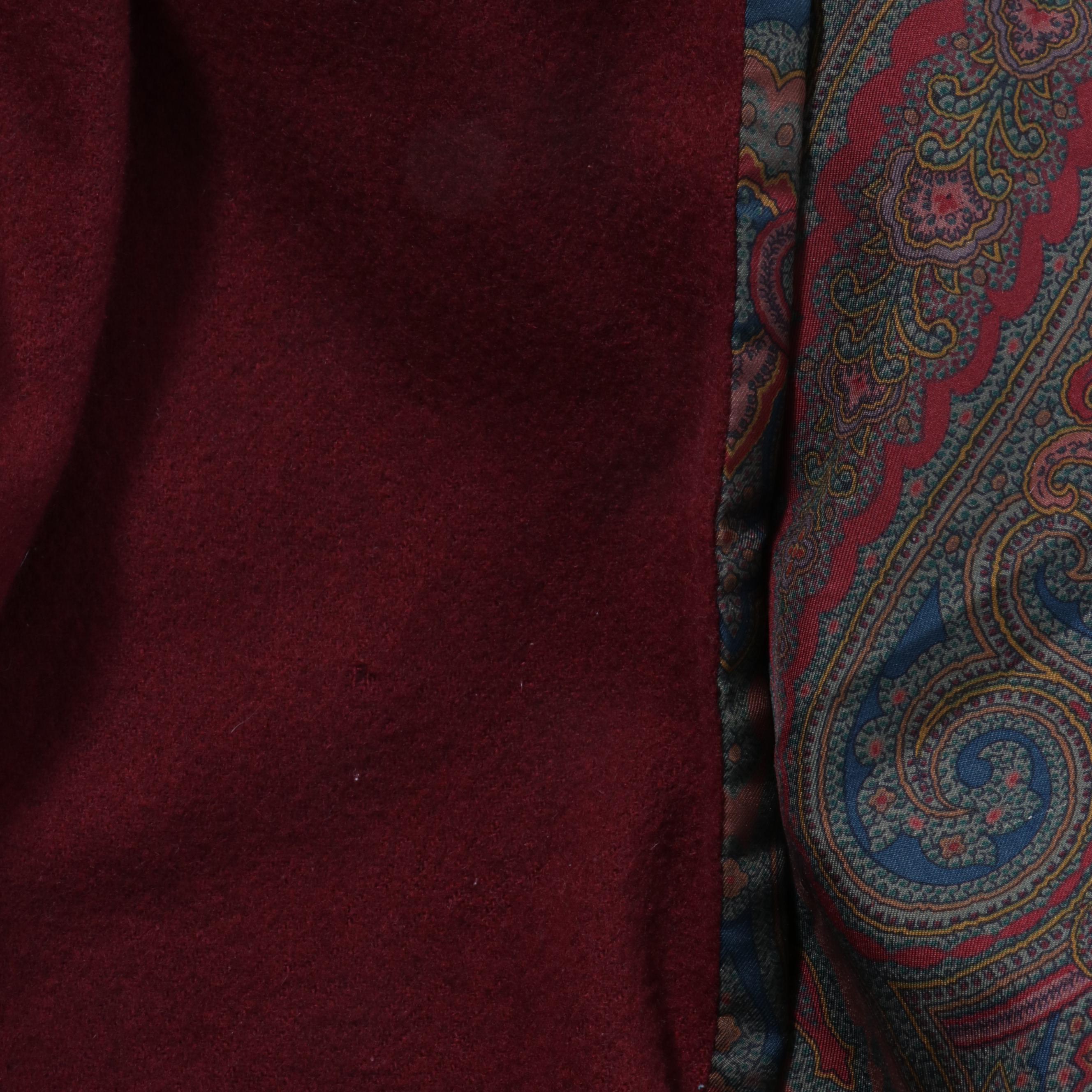 Etro Italian Silk Throw Blanket