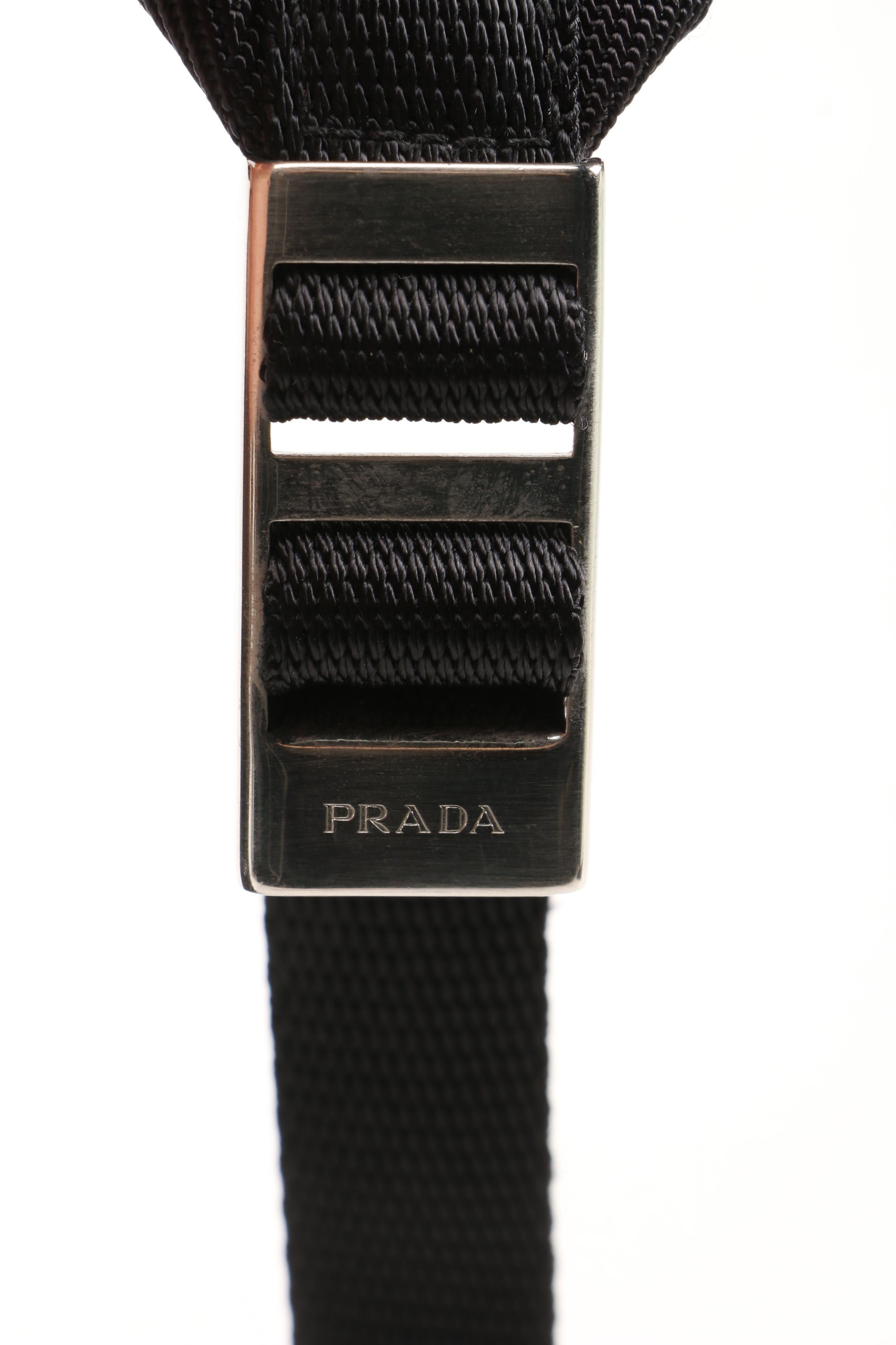 Prada Nero Tessuto Montagna Mini Backpack Purse