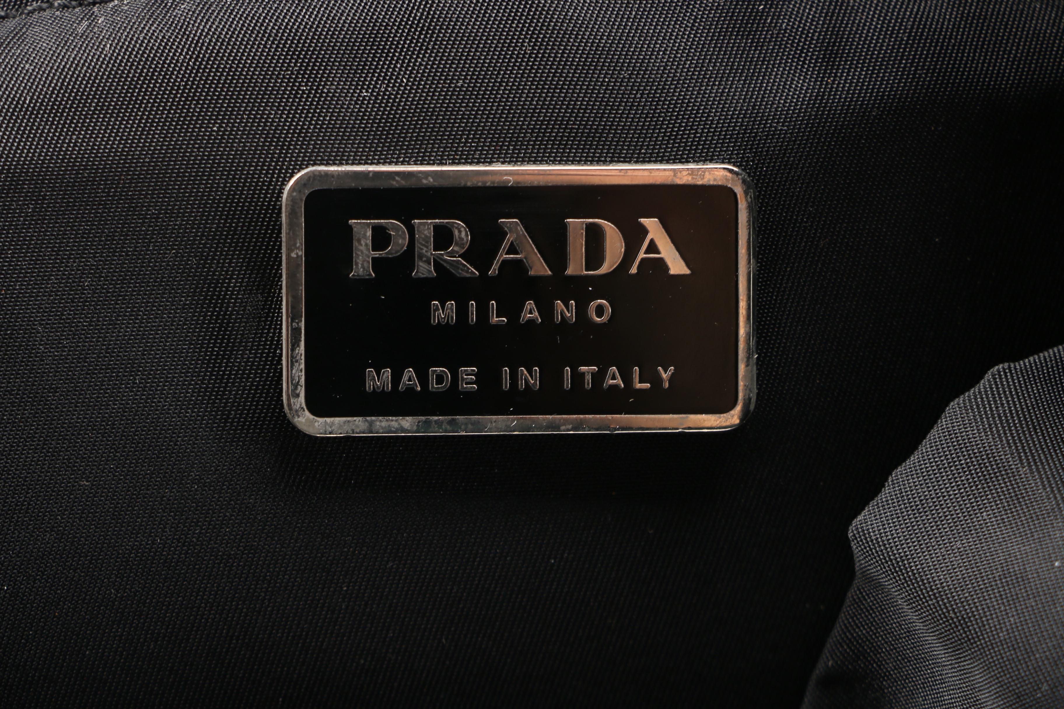 Prada Nero Tessuto Montagna Mini Backpack Purse