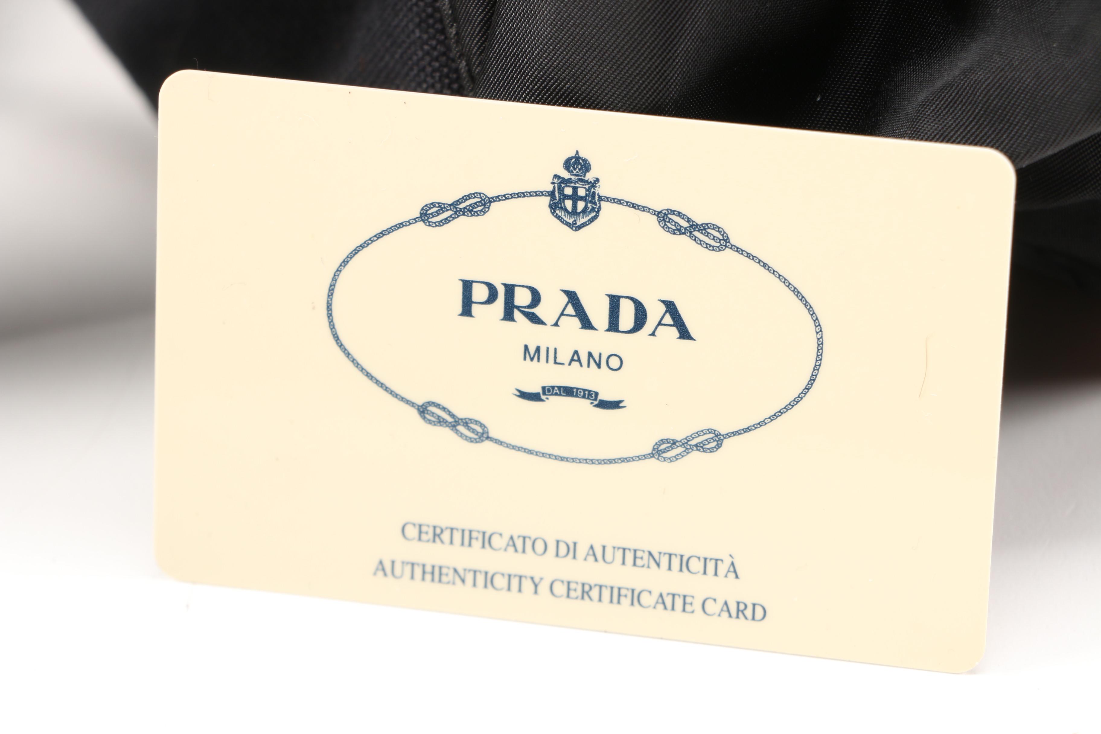 Prada Nero Tessuto Montagna Mini Backpack Purse