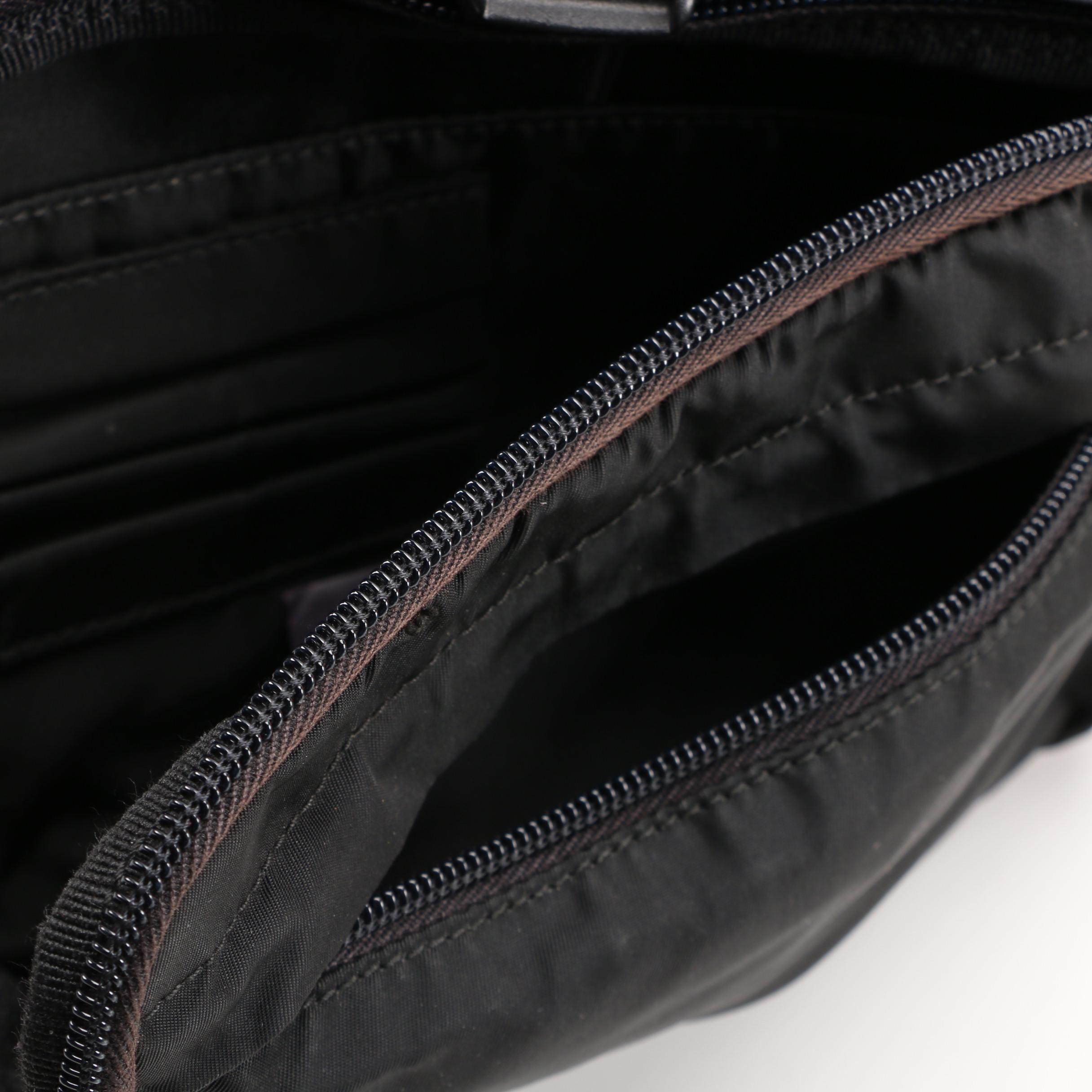 Prada Nero Tessuto Montagna Mini Backpack Purse