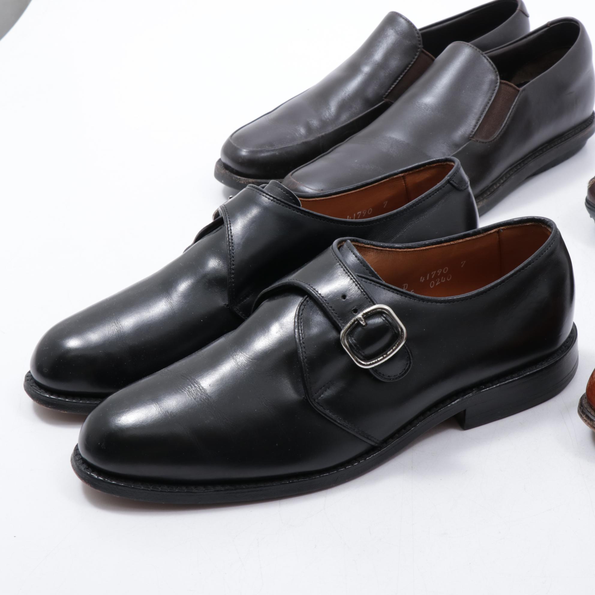 Men's Prada, Allen Edmonds and Cole Haan Leather Monk Strap Shoes and Loafers