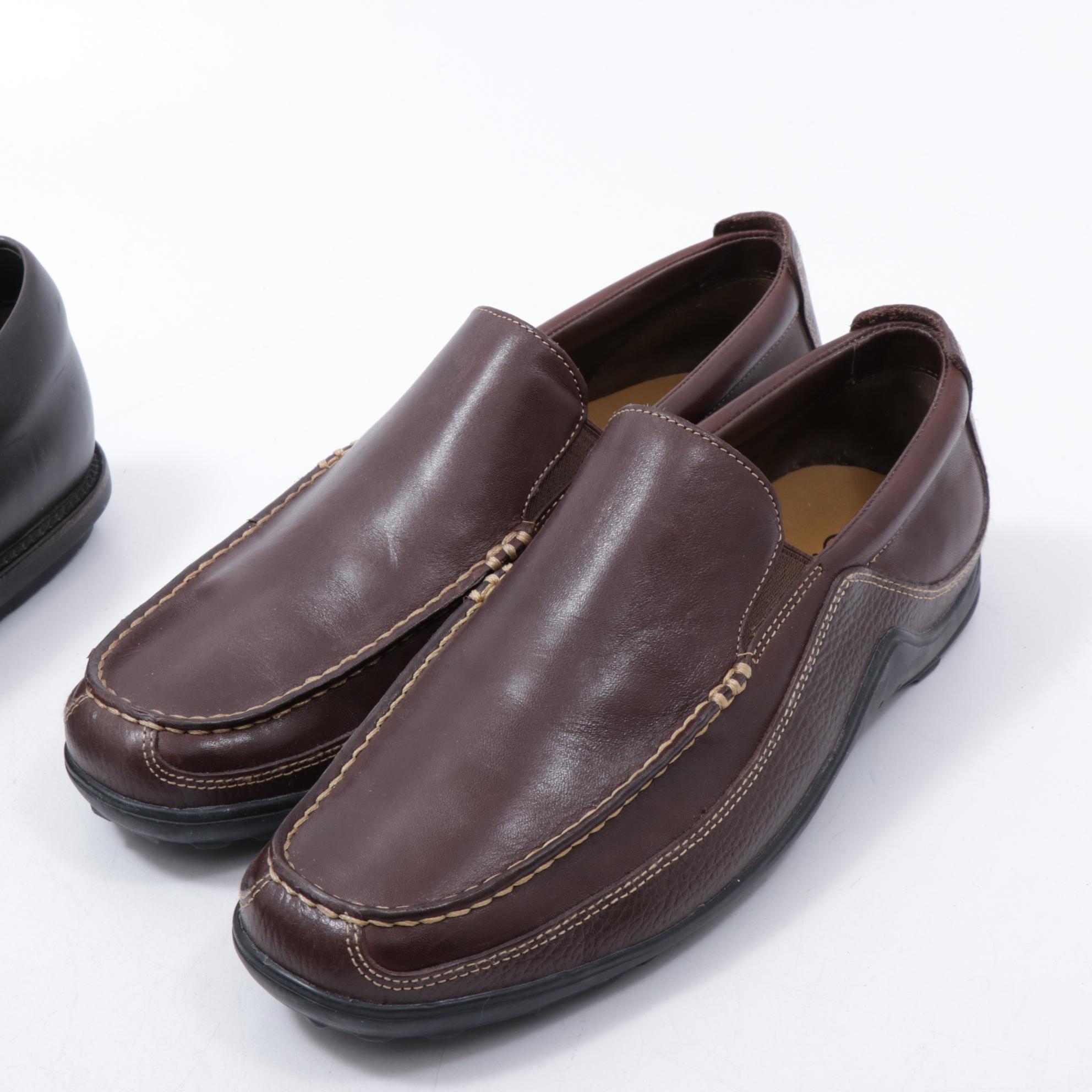 Men's Prada, Allen Edmonds and Cole Haan Leather Monk Strap Shoes and Loafers