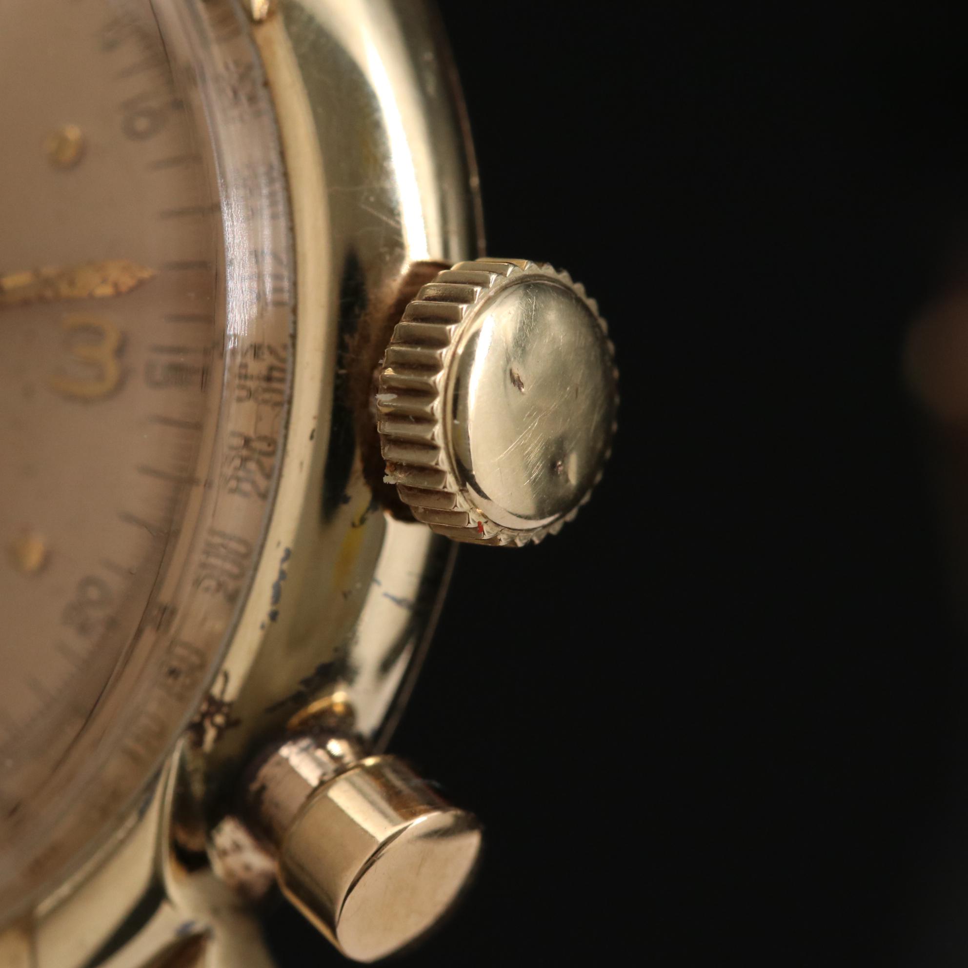 Vintage Gruen Chrono-Timer 14K Gold Watch