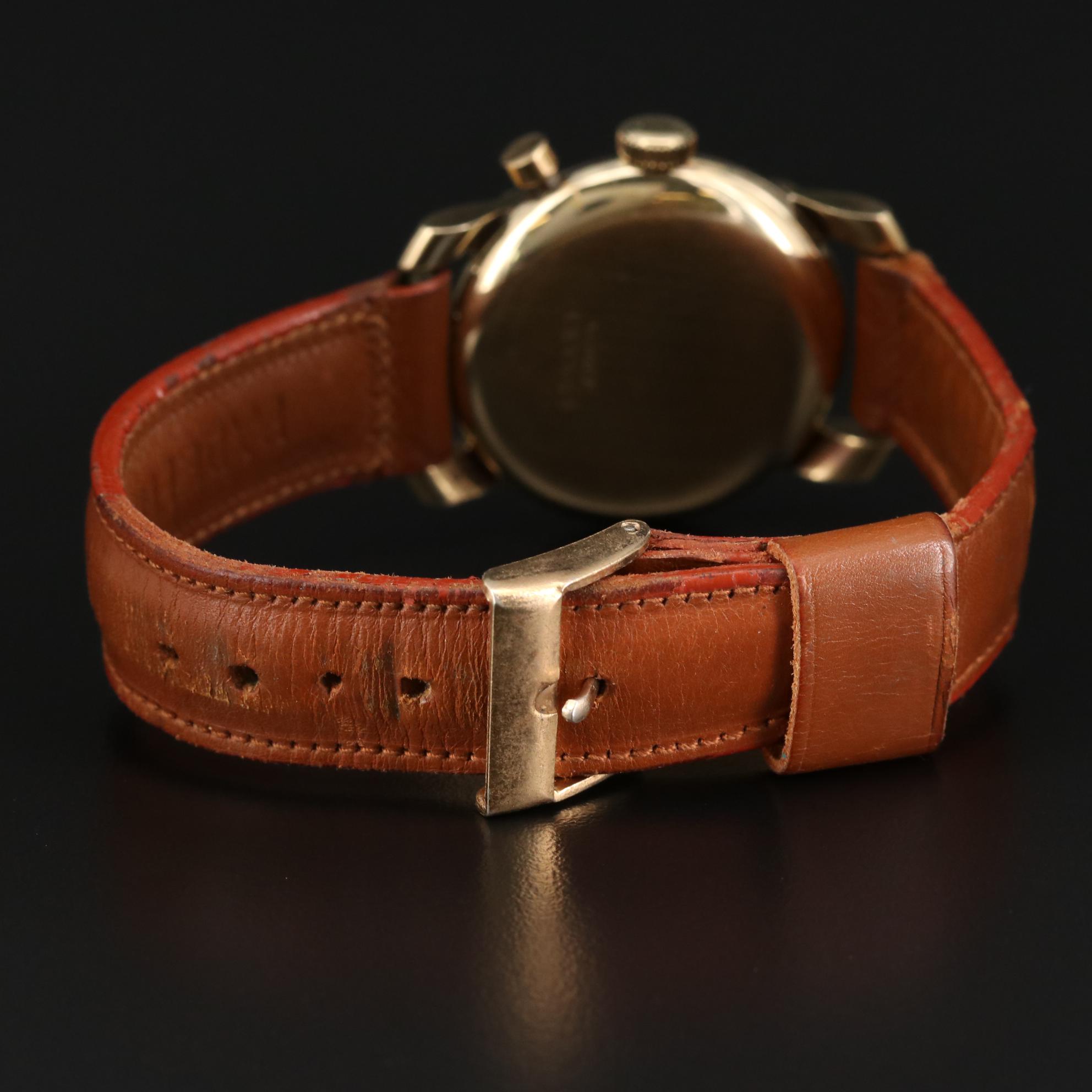 Vintage Gruen Chrono-Timer 14K Gold Watch