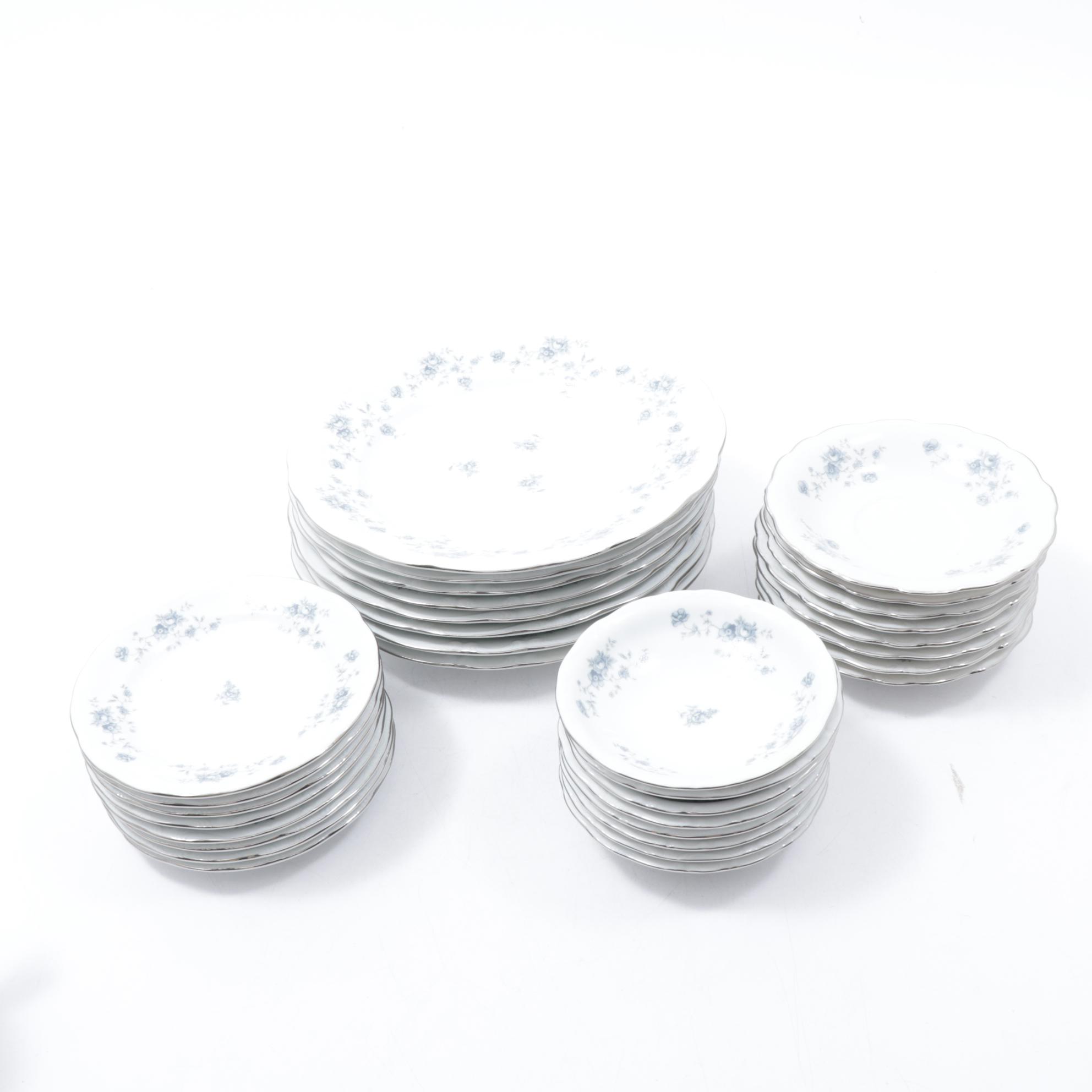 Johann Haviland "Blue Garland" Dinner Service for Eight, Late 20th Century