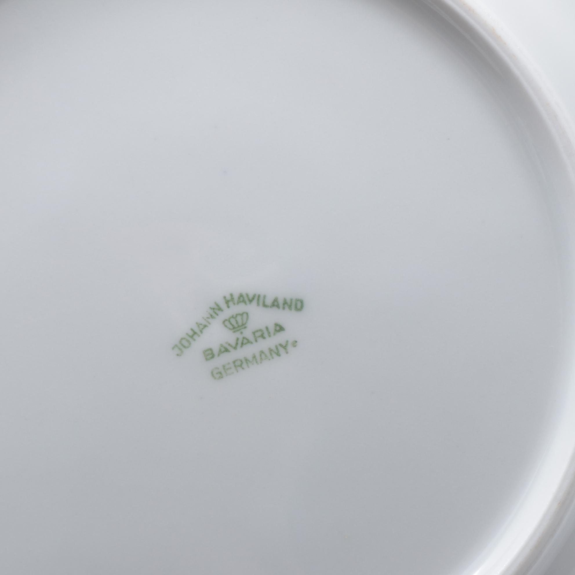 Johann Haviland "Blue Garland" Dinner Service for Eight, Late 20th Century