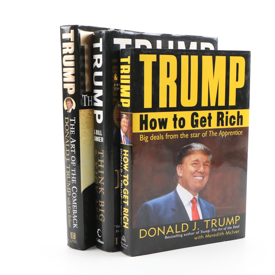 Donald Trump Books featuring First Edition "The Art of the Comeback"